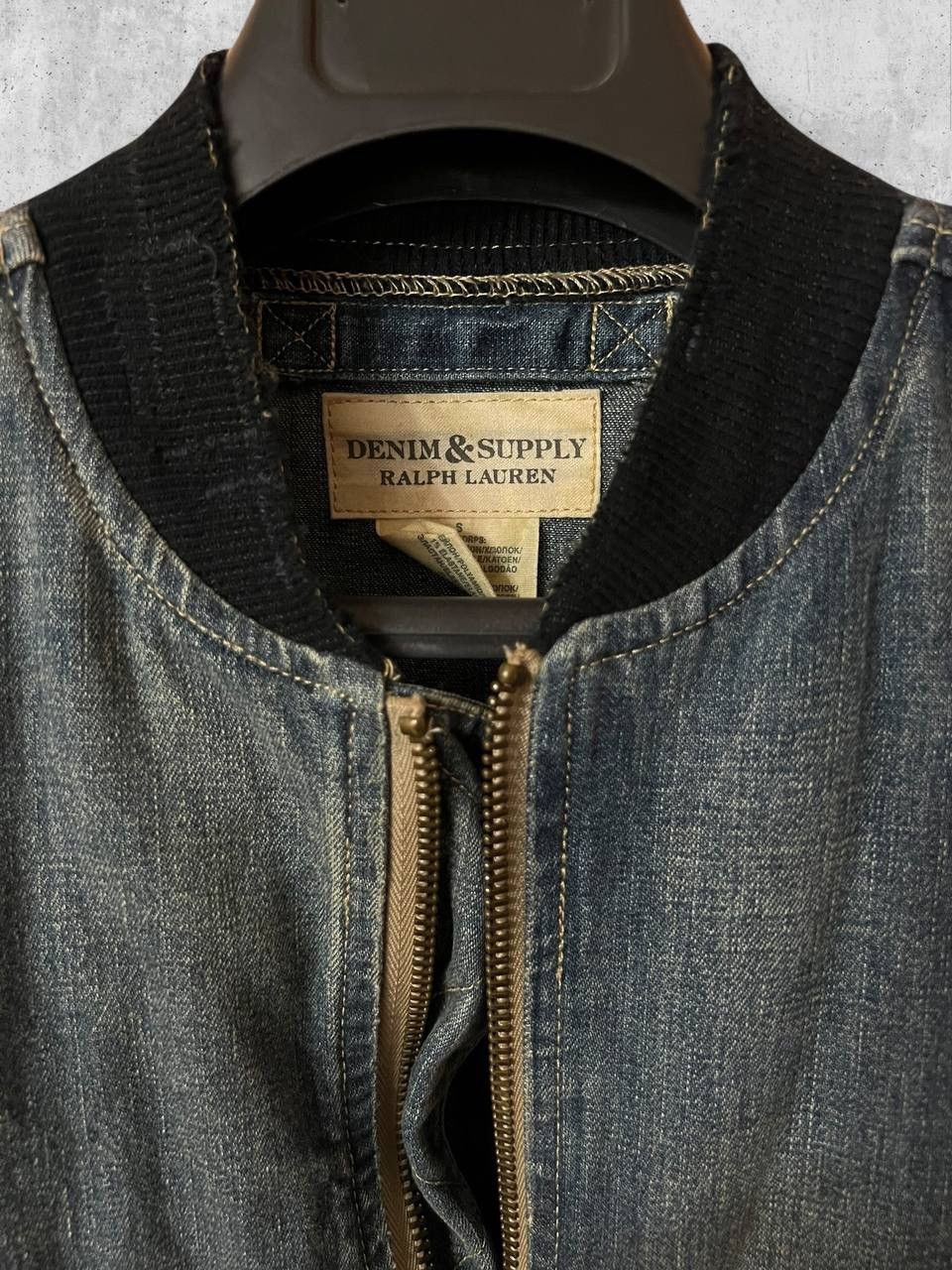 Denim & Supply Ralph Lauren RL Denim & Supply Ralph Lauren Denim Bomber Jacket Painted Size US S / EU 44-46 / 1 - 2 Thumbnail