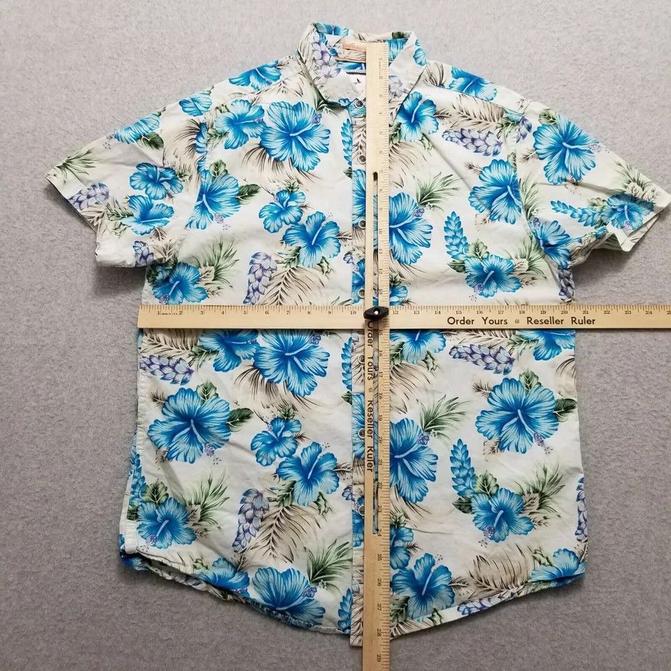 Other Denim & Flower Shirt Men Medium Floral Hawaiian Button Up Size US M / EU 48-50 / 2 - 8 Thumbnail