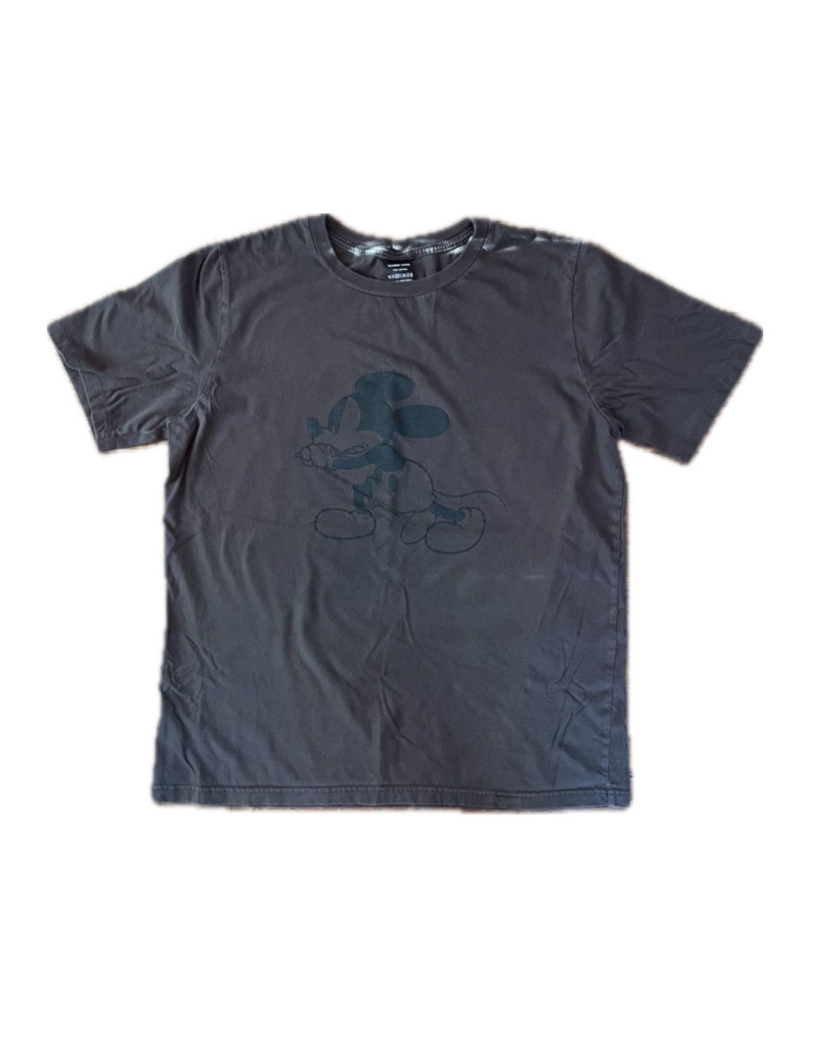 image of Disney x Number N Ine Number Nine Mickey Tee in Brown, Men's (Size Large)