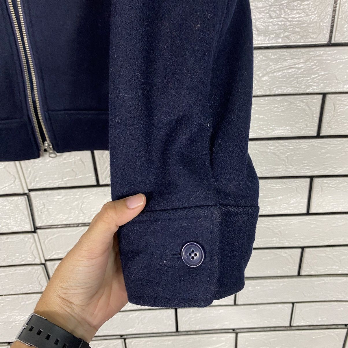 Japanese Brand 📌Vintage Indigo Bomber Wool Jacket Simplicate Issey Miyake Size US M / EU 48-50 / 2 - 16 Thumbnail