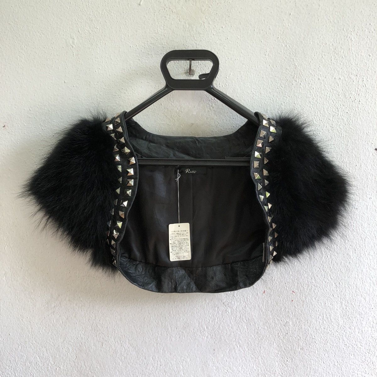 RISTTY raccon fur crop jacket