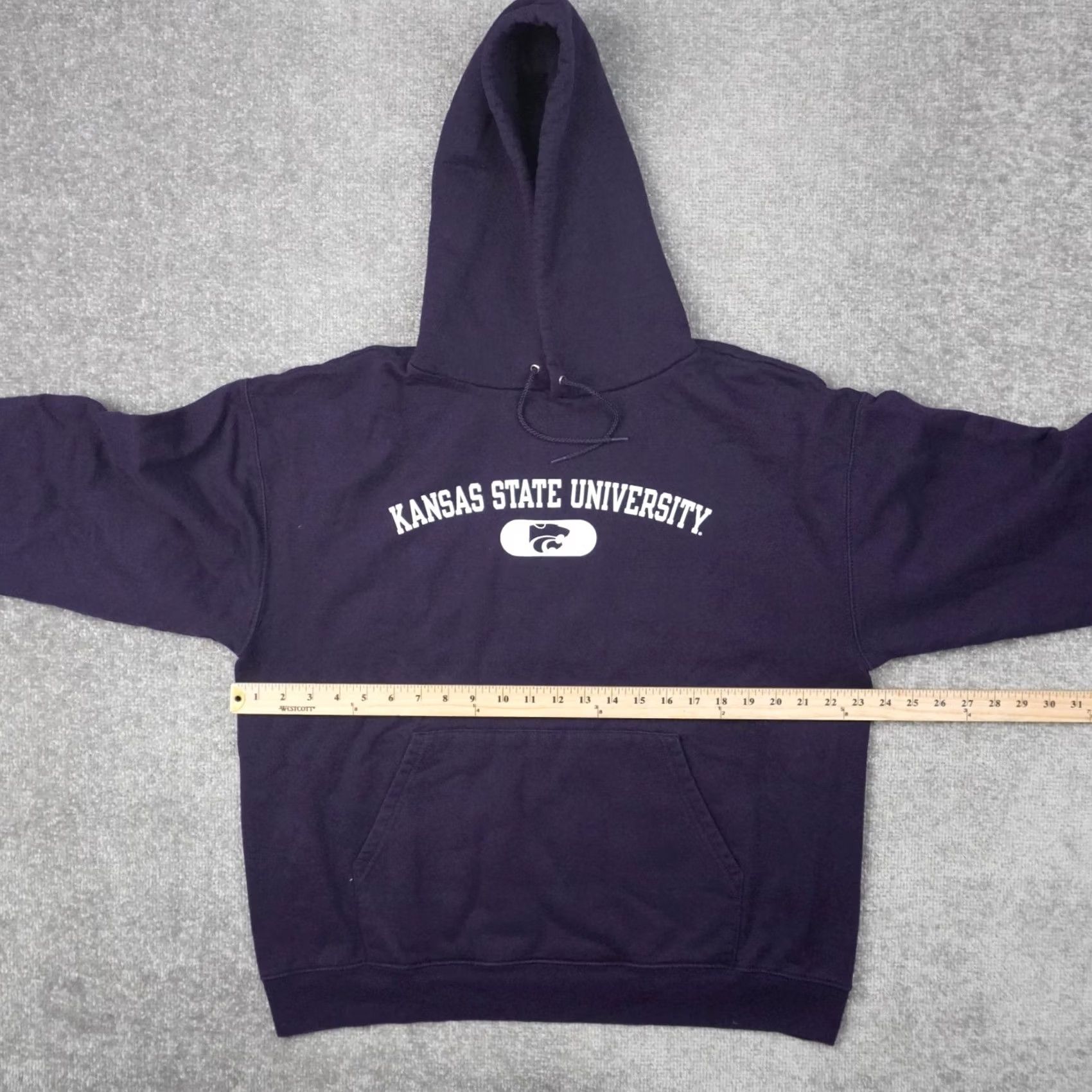 Champion Champion Kansas State University Hoodie Mens Large Purple Long Sleeve Size US L / EU 52-54 / 3 - 4 Thumbnail
