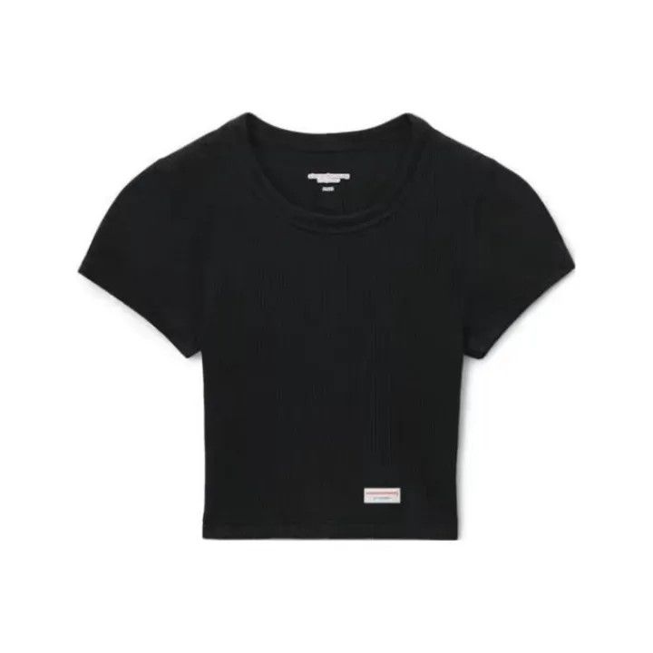 Alexander Wang Alexander Wang Black Short Sleeve T-Shirt 0079 Size S / US 4 / IT 40 - 1 Thumbnail