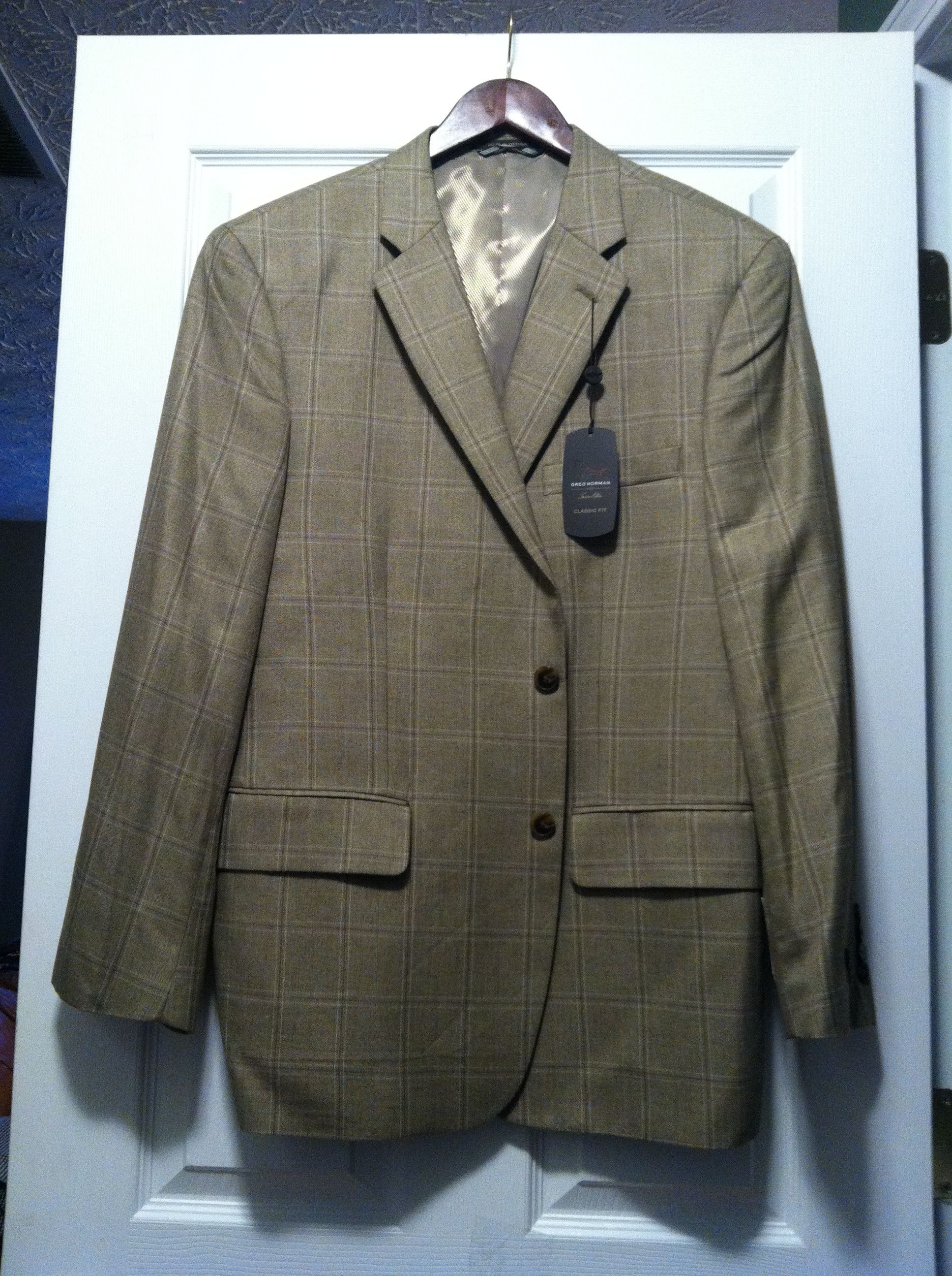 Tasso Elba TASSO ELBA MENS NEW 65%POLYESTER 35%RAYON SPORT JACKET 42S Size 42S - 2 Thumbnail