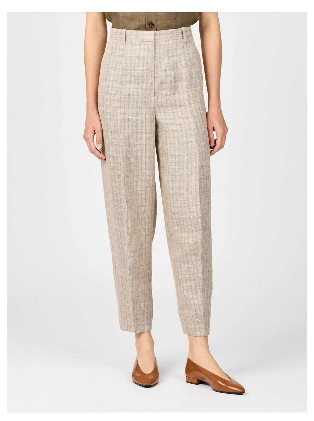 Loro Piana o1srvl11e0526 FAP0476 Dan Pant in Beige Size 25" / US 0 / IT 36 - 3 Thumbnail