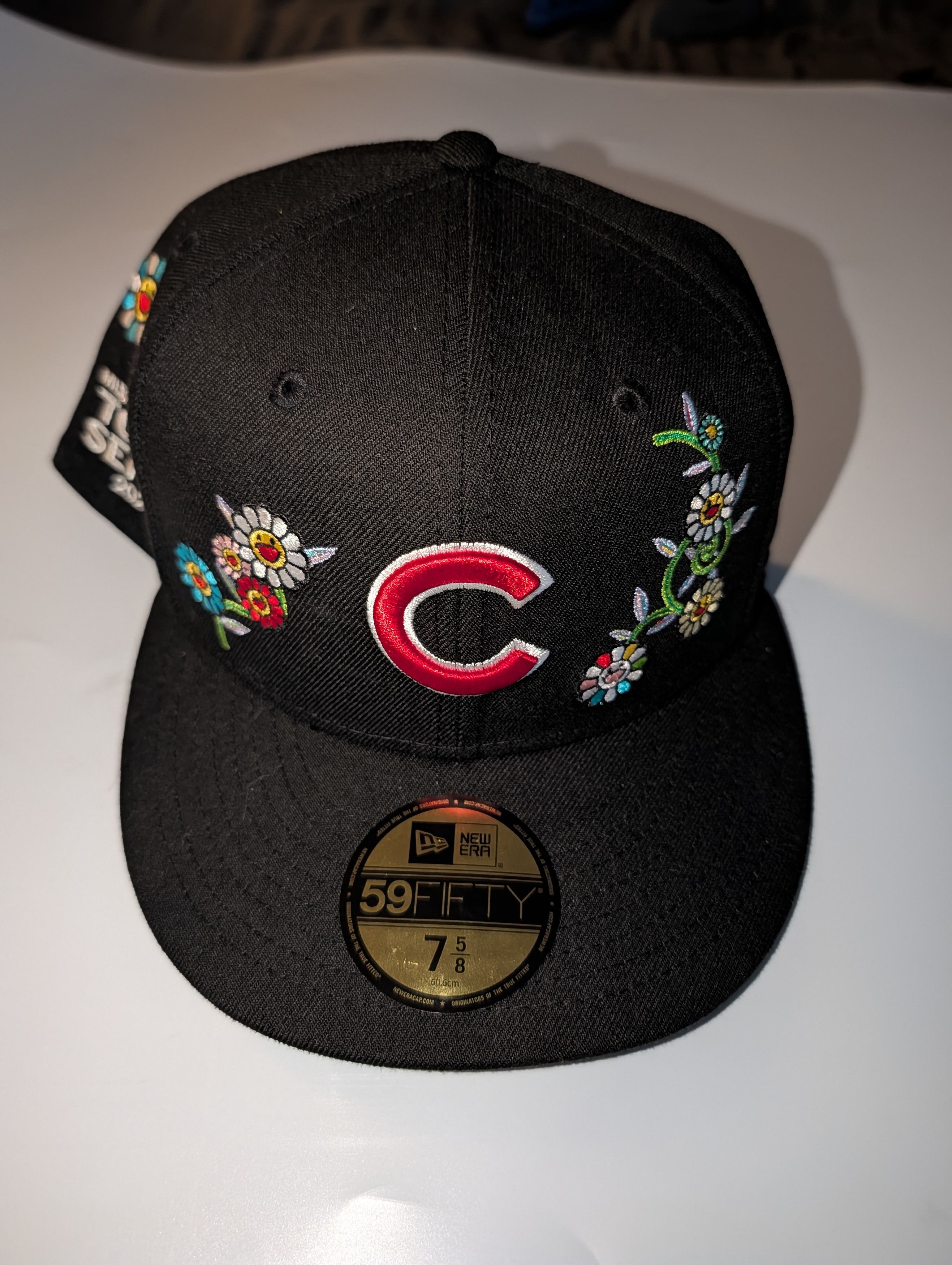 Takashi Murakami Chicago Cubs New Era Fitted Hat Black 5/8