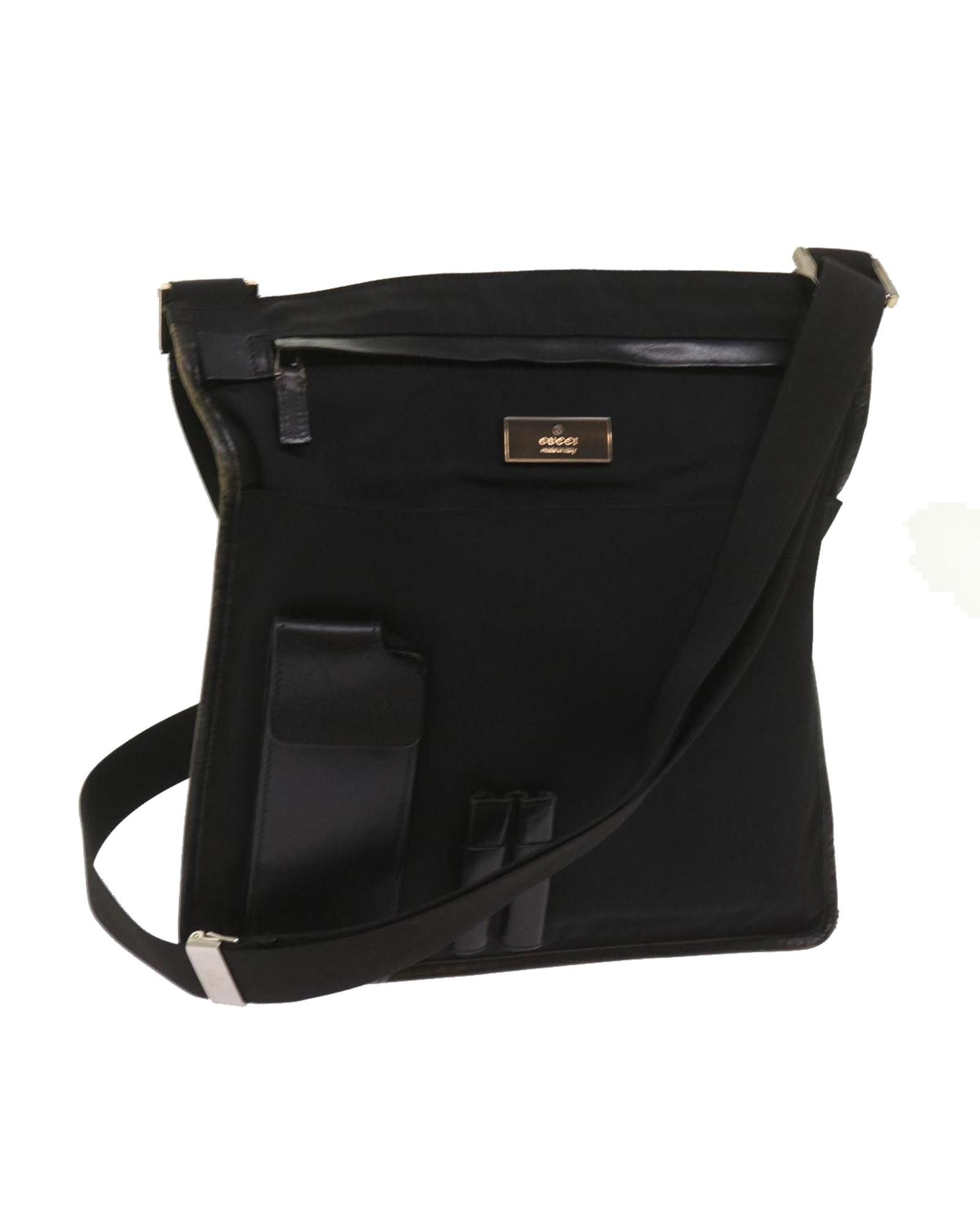image of Gucci Black Nylon Shoulder Bag - Durable And Stylish Accessory, Women's