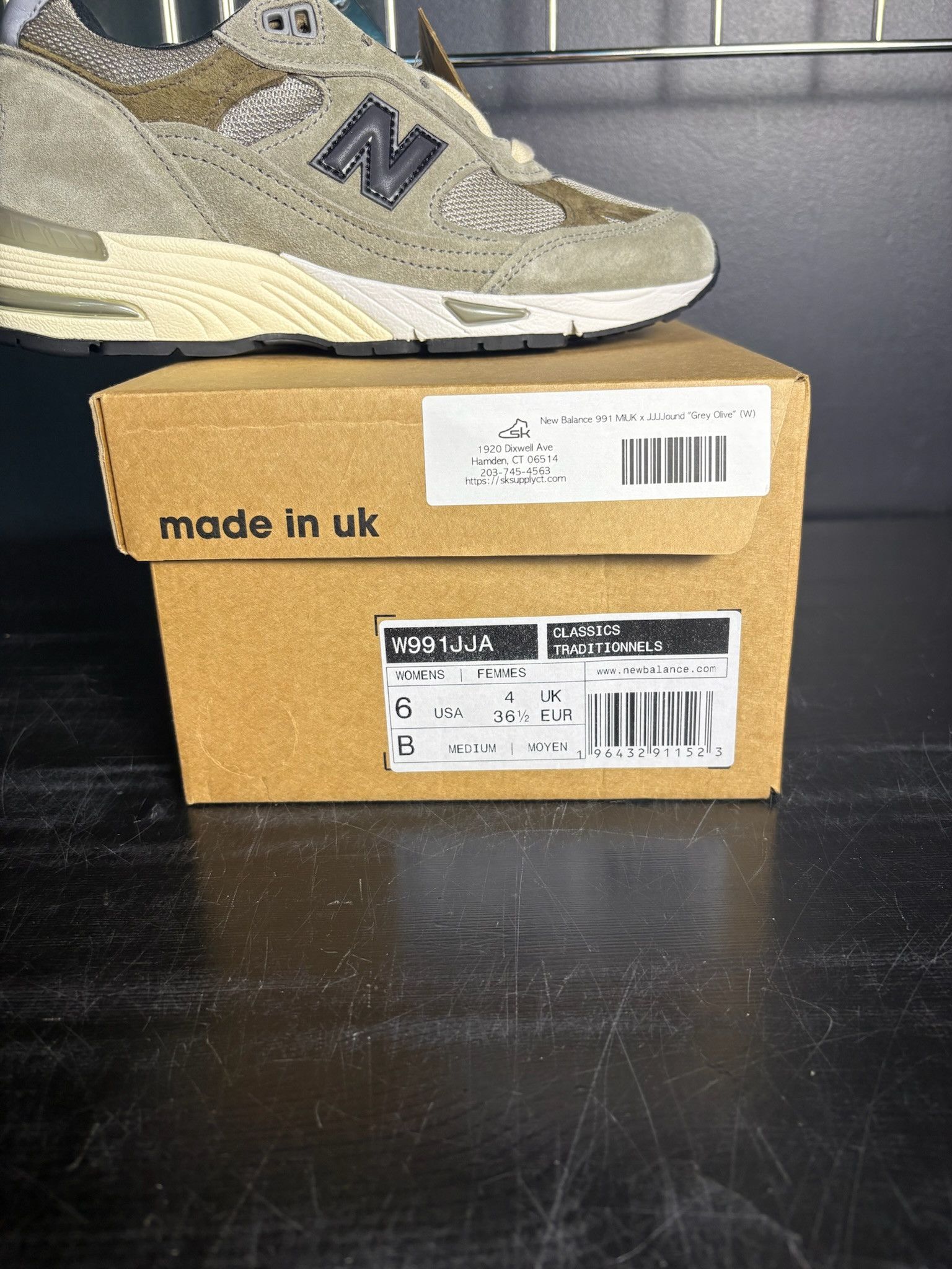 New Balance New Balance 991 MiUK x JJJJound "Grey Olive" (WMNS) Size US 6 / IT 36 - 6 Thumbnail