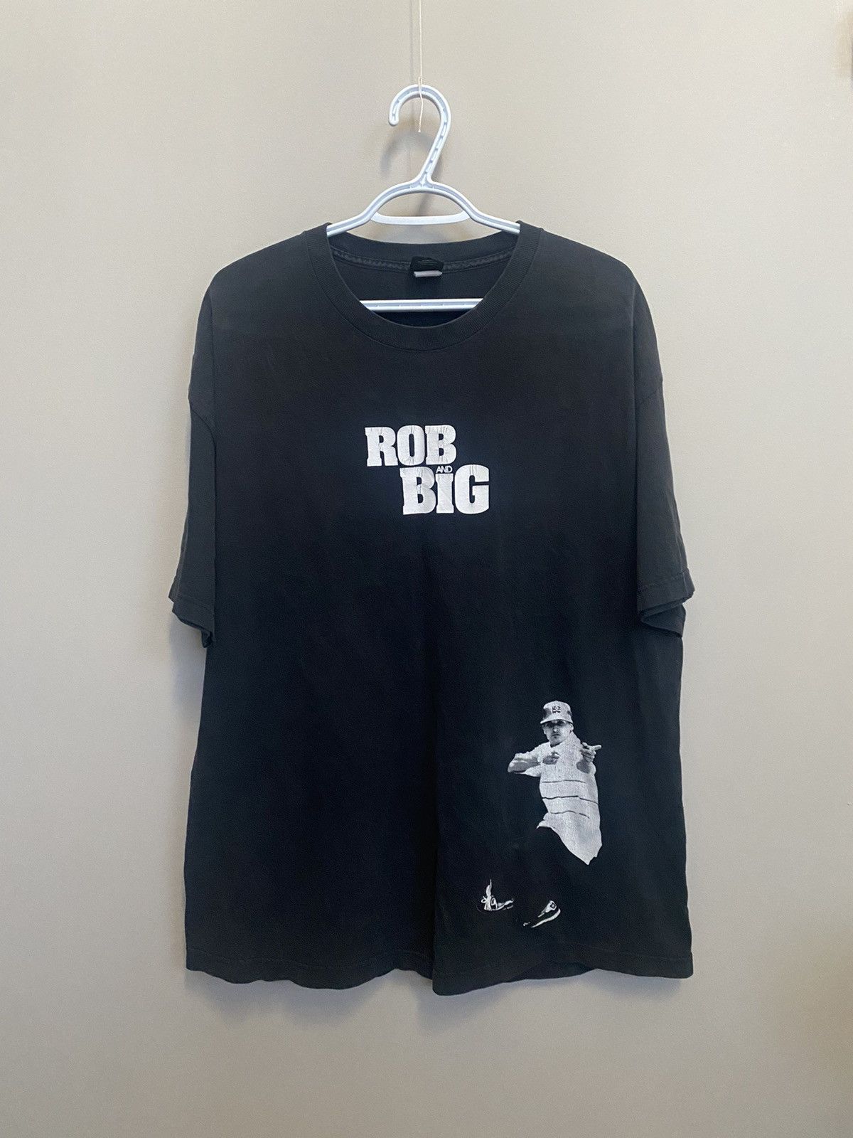 image of Vintage Dc Mtv Y2K Rob & Big Shirt in Black, Men's (Size XL)