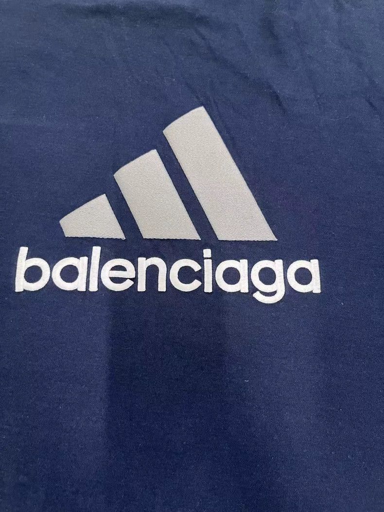 Balenciaga Balenciaga Adidas Logo printed T-shirt with round neck and Size US L / EU 52-54 / 3 - 3 Thumbnail