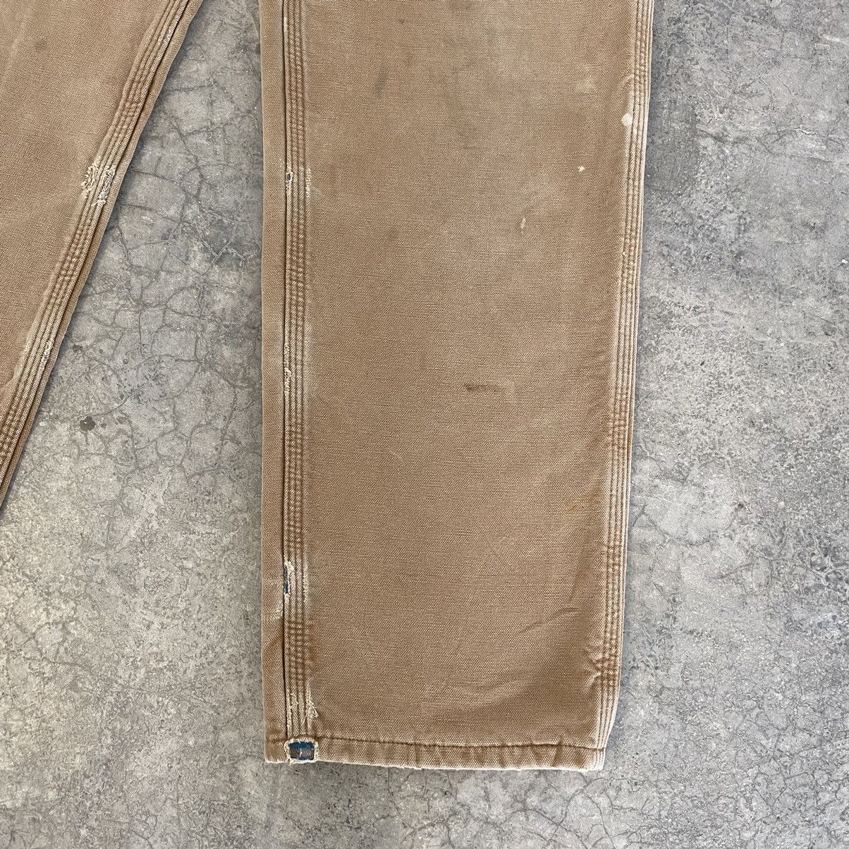 Carhartt Vintage Carhartt Blanket Lined Faded Dirty Carpenter Pants Size US 31 - 13 Thumbnail
