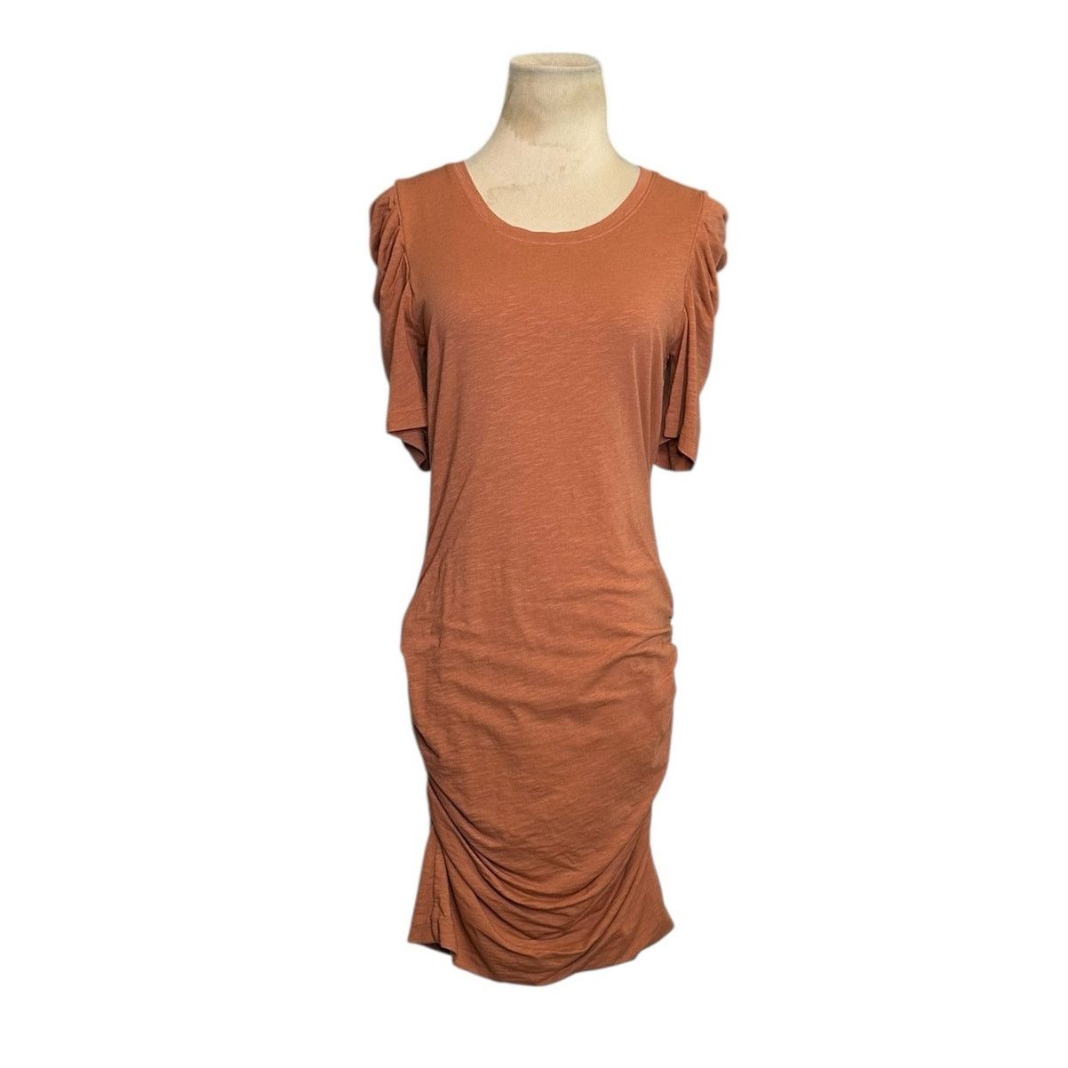 Sundry Sundry Brown Puff Short Sleeves Ruched Mini Dress Size 2 Size XS / US 0-2 / IT 36-38 - 11 Thumbnail