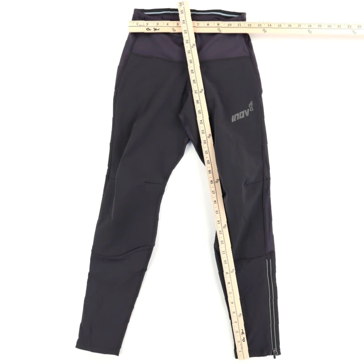 Vintage Inoveight Winter Tight 3.0 Nylon Woven Leggings Pants Black Women's 2 Size 26" / US 2 / IT 38 - 3 Thumbnail