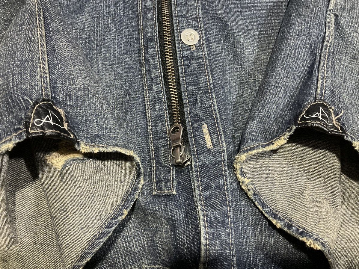 Hysteric Glamour × PPFM × Seditionaries 🔥Sick Y2K PPFM Zipper Denim Shirt Size US M / EU 48-50 / 2 - 7 Thumbnail