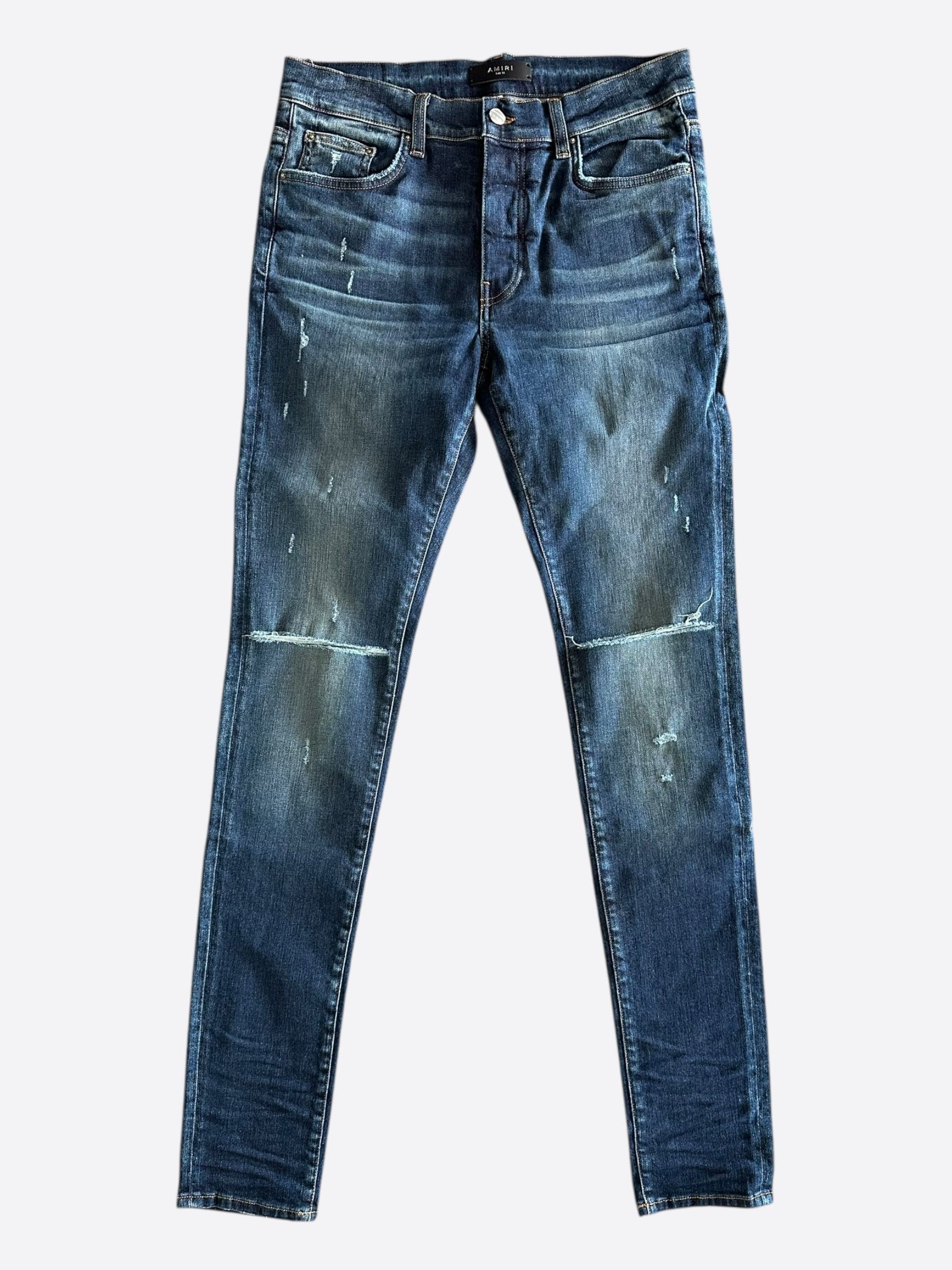 Amiri Amiri Deep Classic Slash Distressed Jeans Size US 32 / EU 48 - 1 Thumbnail