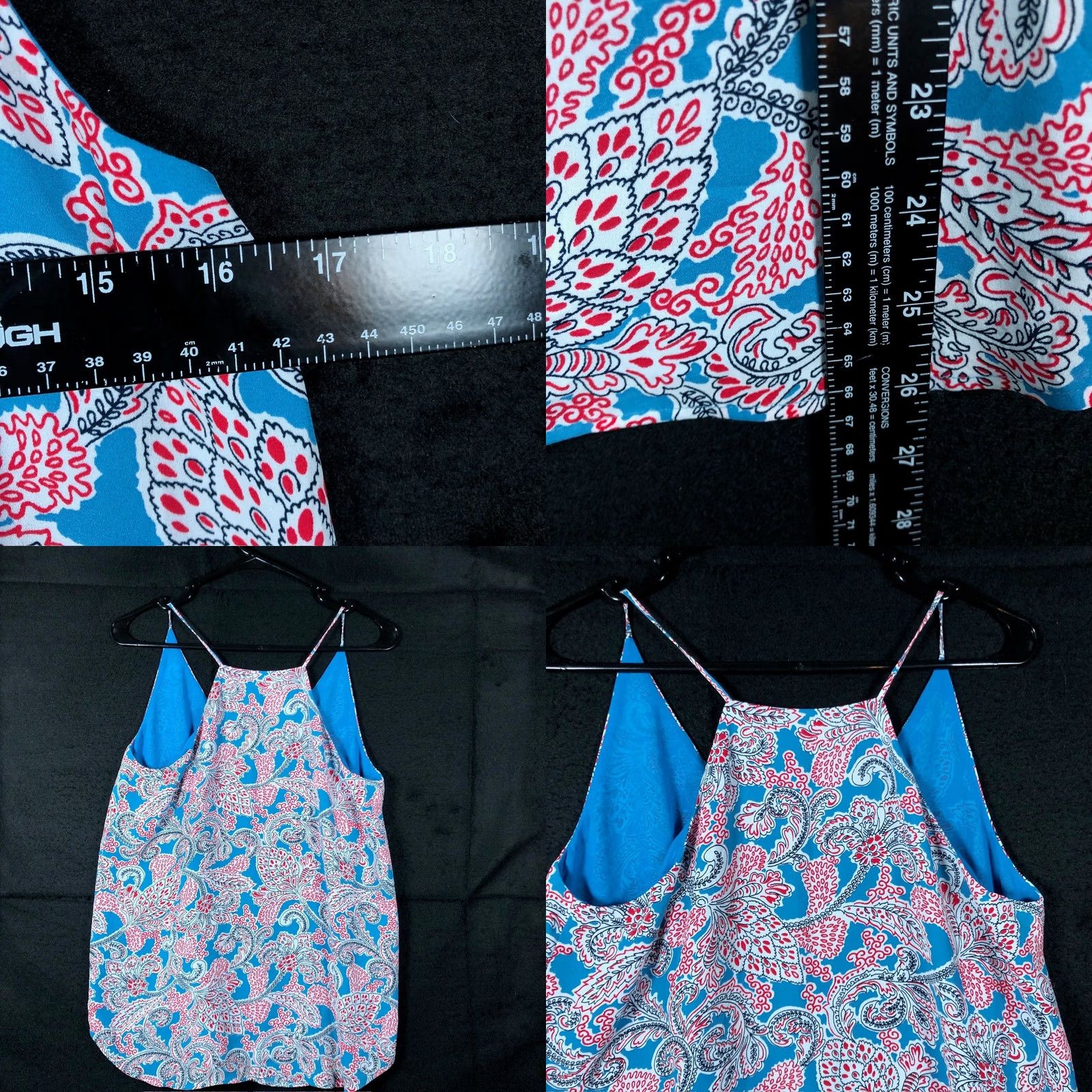 Loft LOFT Blouse Floral V-Neck Sleeveless Blue Pink White Lined Small Womens Shirt Summer Spring Casual Workwear Womens XS-S Size S / US 4 / IT 40 - 8 Thumbnail