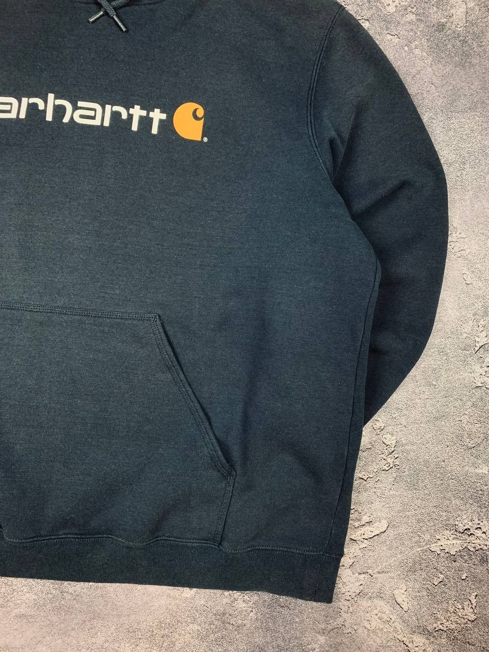 Carhartt Carhartt Hoodie Mens Dark Gray Blend Pullover Sweatshirt Size US XXL / EU 58 / 5 - 4 Thumbnail