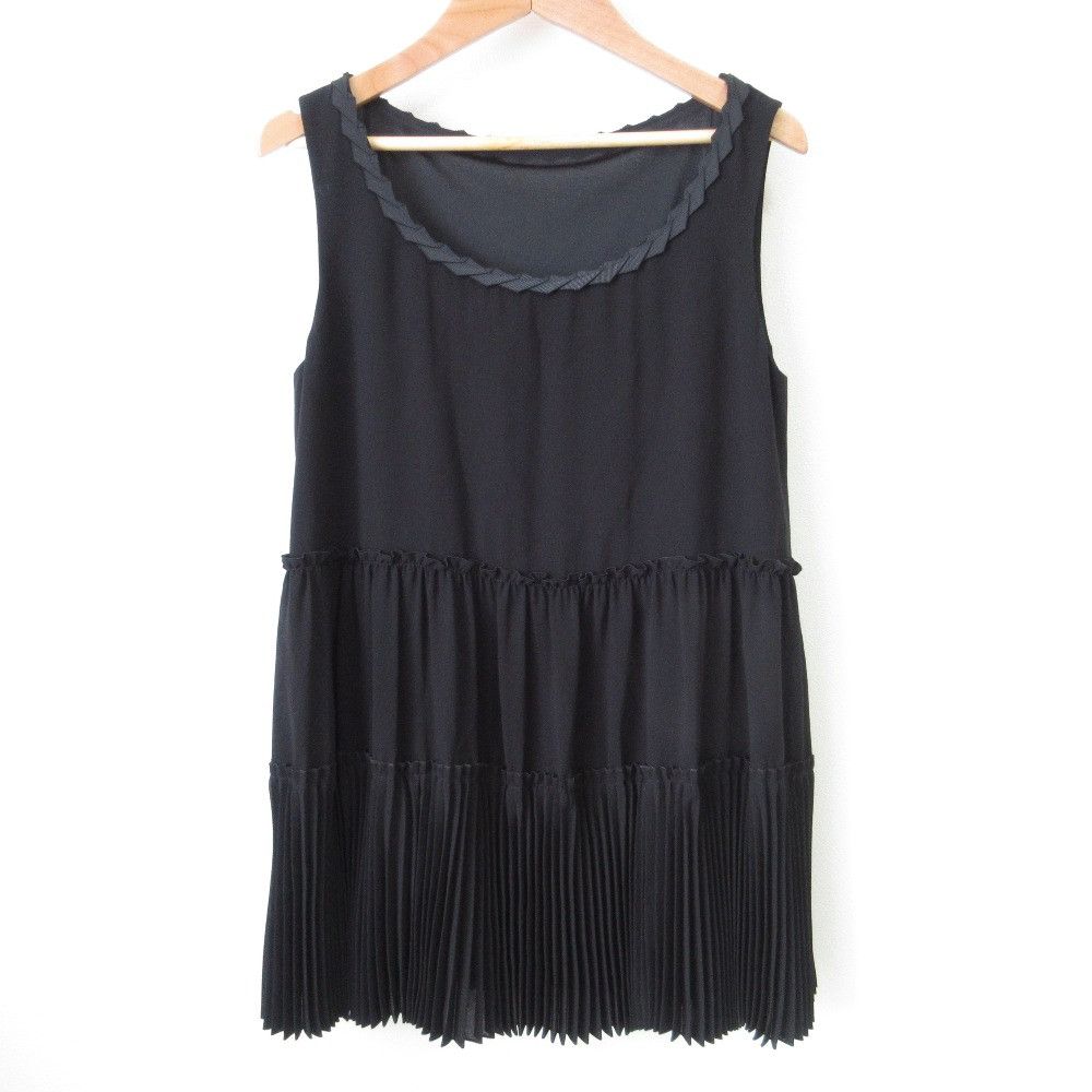 Other FOXEY NEW YORK Tiered Pleats Sleeveless Blouse Others Tops 39950 DUTY FREE for USA