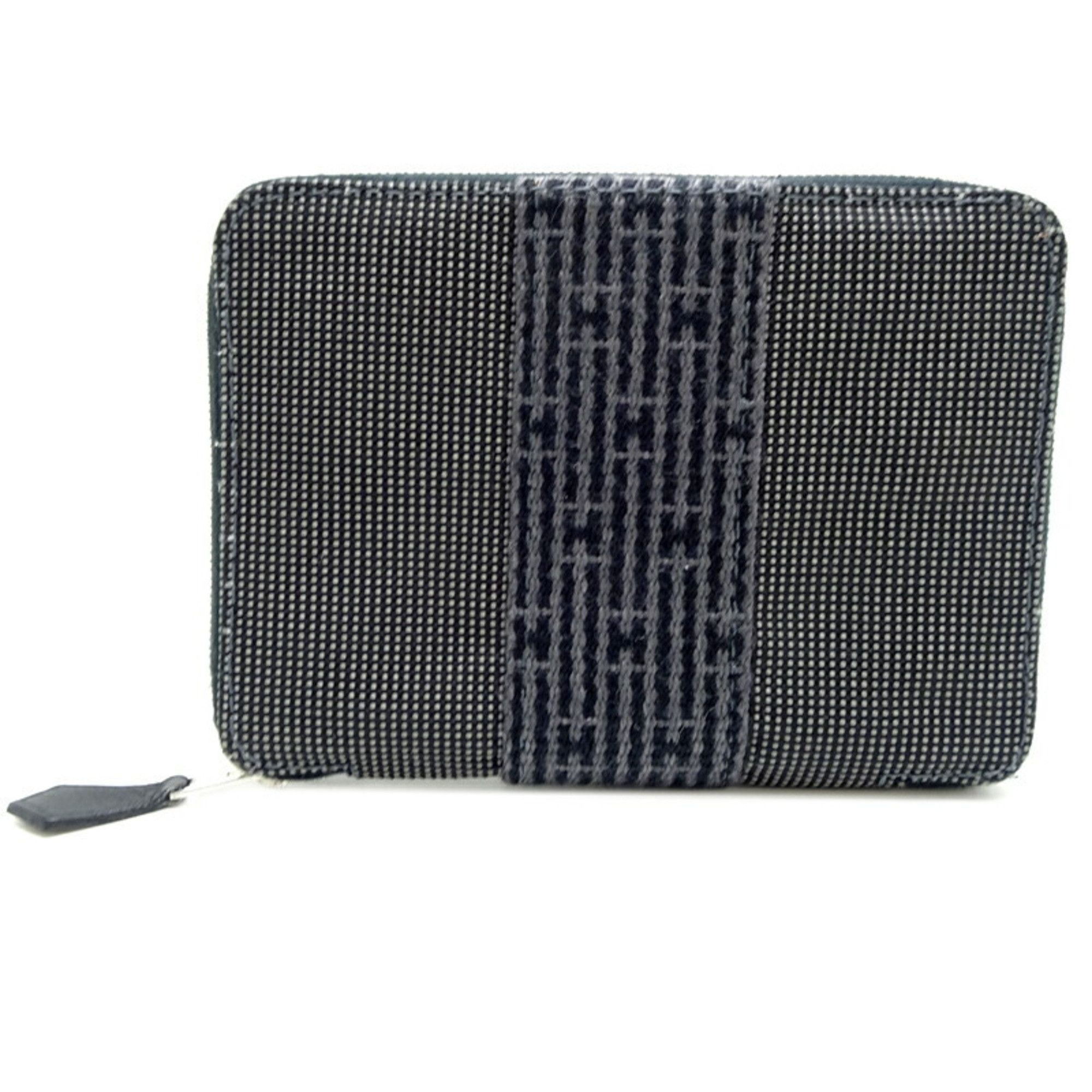 Hermes Hermes Air Line Purse PM Men's Bi-fold Wallet Polyester Grey Size ONE SIZE - 1 Thumbnail