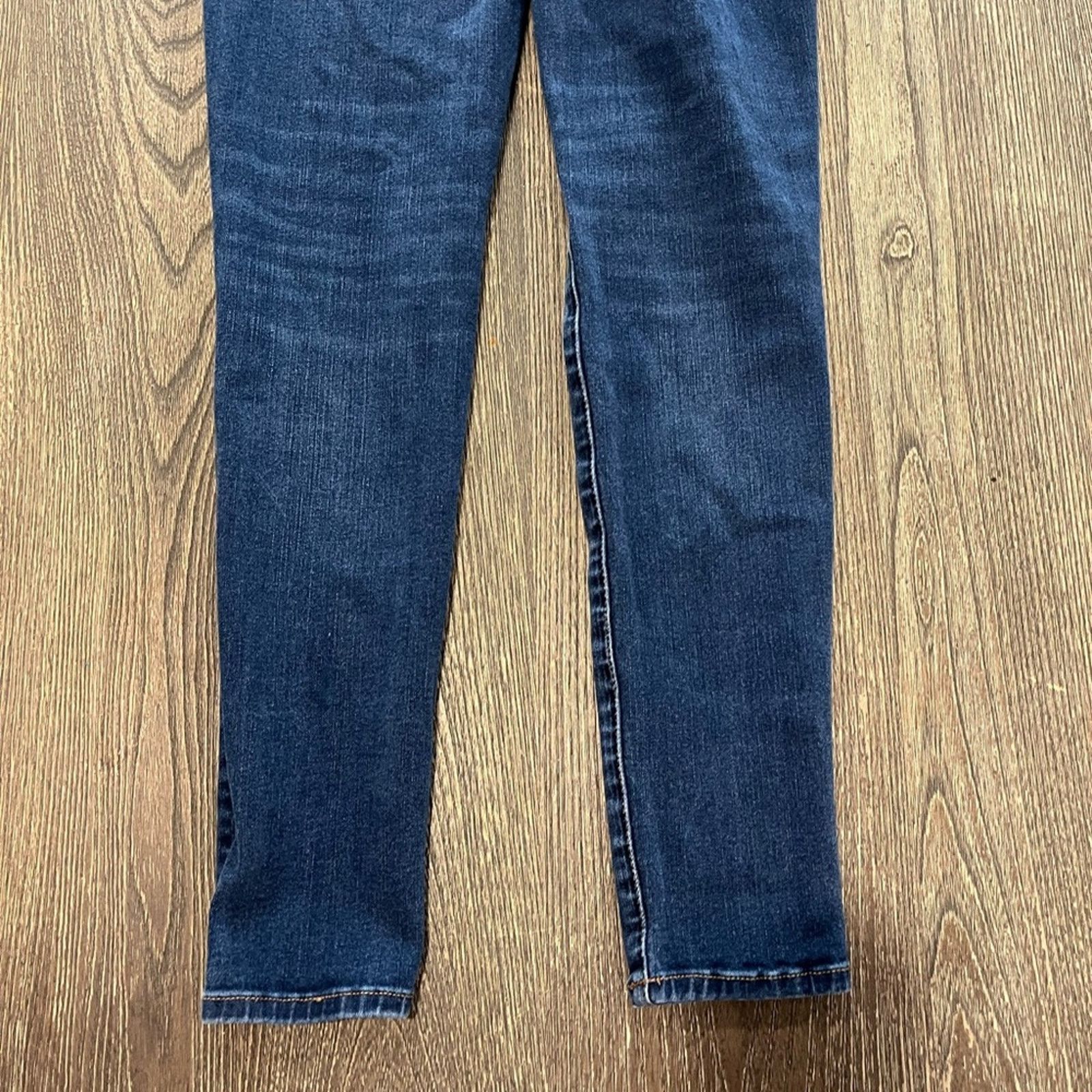 American Eagle Outfitters American Eagle Hi-Rise Skinny Jeans 360 Super Stretch Blue 2 Size 26" / US 2 / IT 38 - 10 Thumbnail