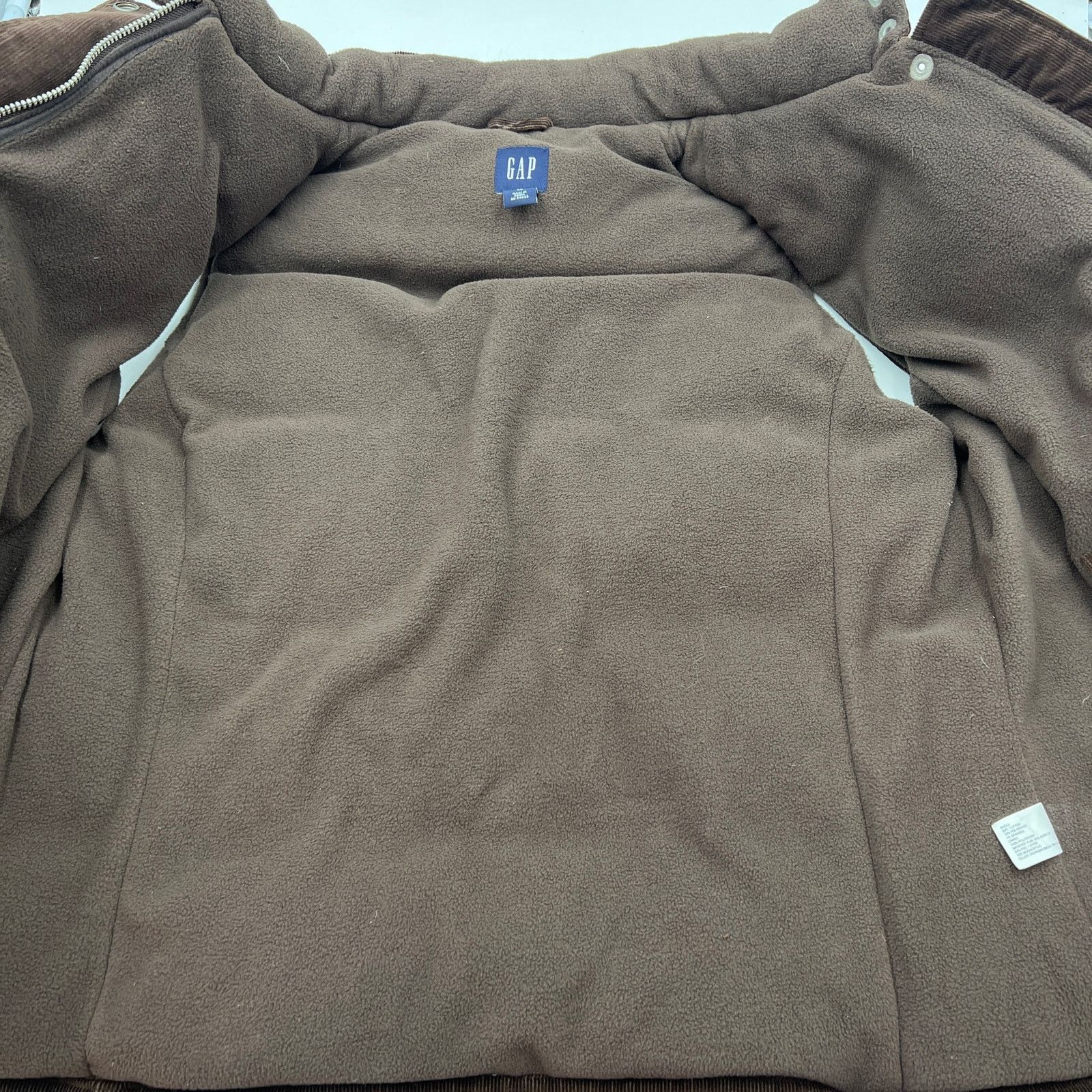 Gap Vintage Y2K GAP Corduroy Down Puffer Vest Brown Size XL / US 12-14 / IT 48-50 - 4 Thumbnail