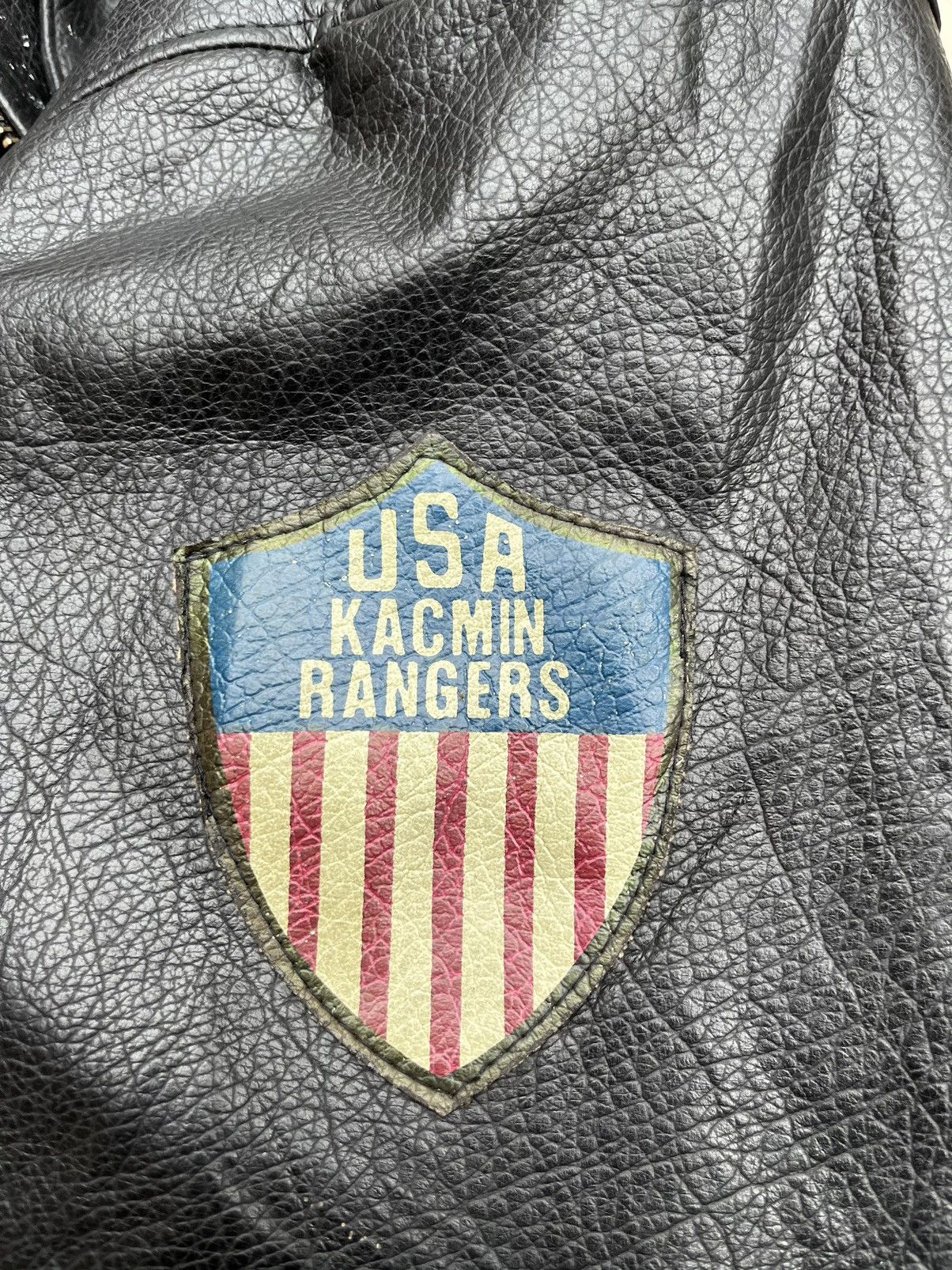 Vintage VINTAGE 1987 ARMY AIR FORCE BOMBER LEATHER JACKET Size US M / EU 48-50 / 2 - 9 Thumbnail