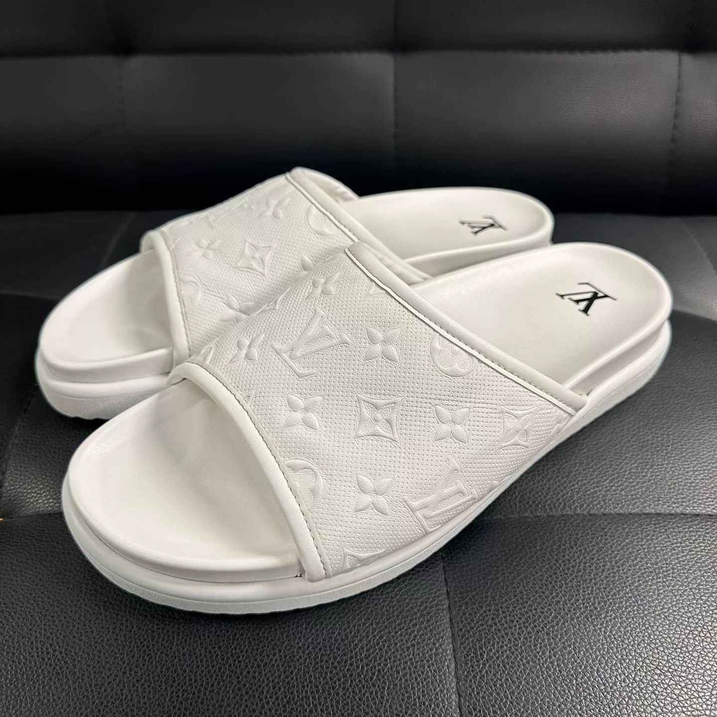 Louis Vuitton Louis Vuitton Monogram Embossed Miami Mule Size 10 Size US 10 / EU 43 - 1 Thumbnail