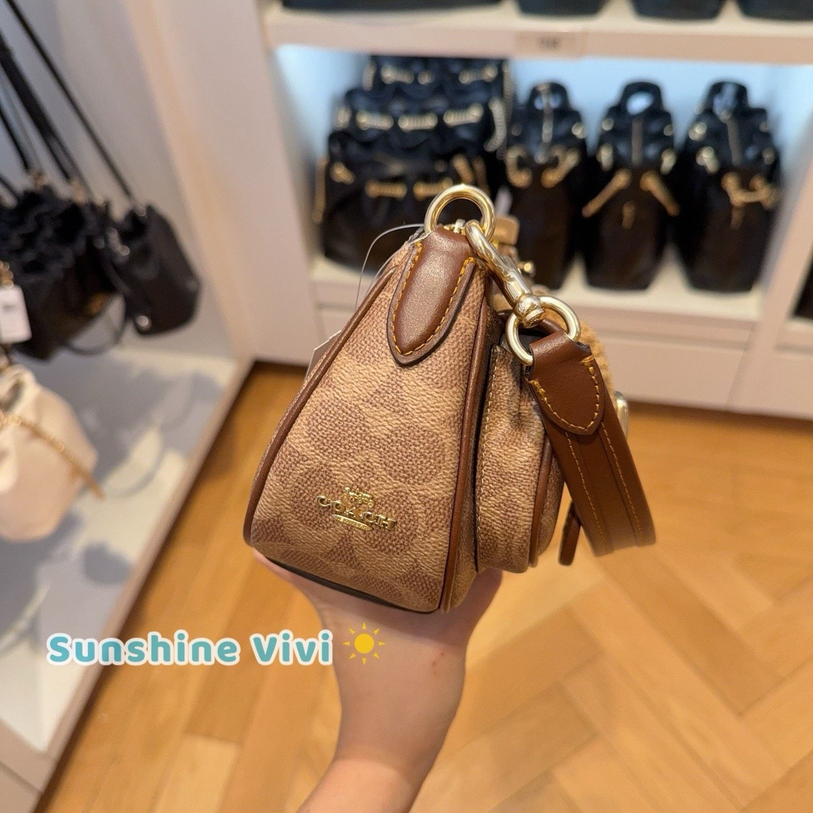 Coach NWT Coach CCZ24 Ashton Bag Signature Canvas Vintage Brown Size ONE SIZE - 3 Thumbnail
