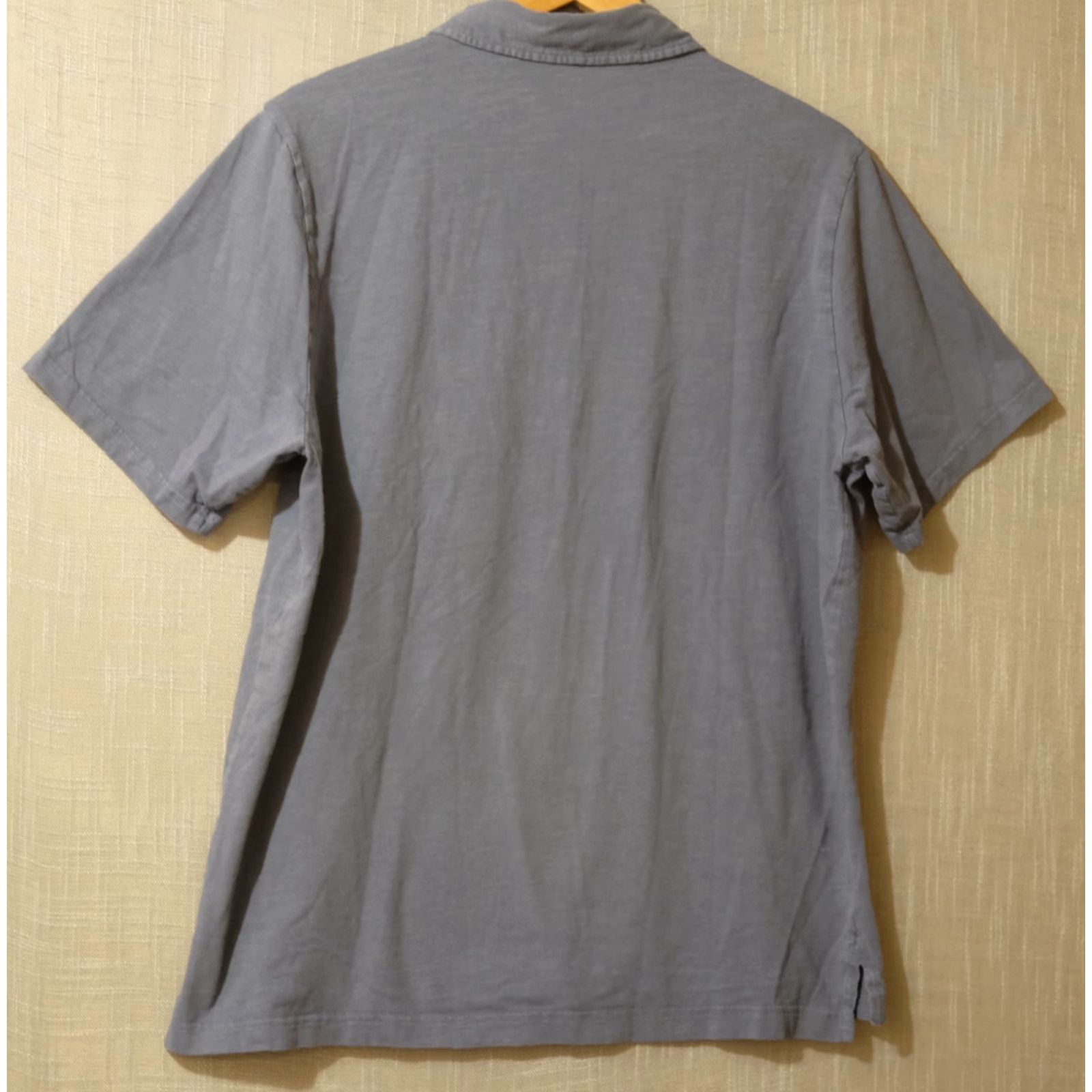 Vintage LL Bean Polo Shirt Grey 100% Cotton Mens L Classic Short Sleeve Polo Shirt Logo Breathable All Seasons Casual Travel Sport Mens L Size US XL / EU 56 / 4 - 5 Thumbnail