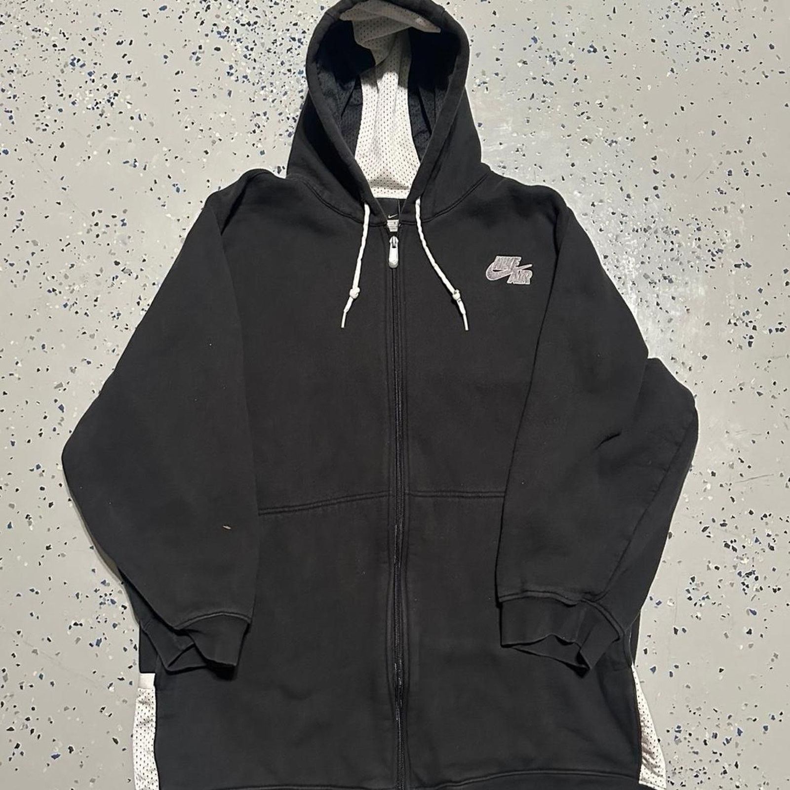 Nike Vintage 00s Nike Air Black Zip Up Jacket Size US XL / EU 56 / 4 - 1 Thumbnail