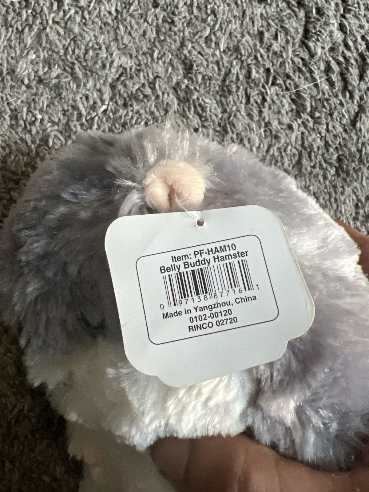 Hypebeast NANCO Belly Buddy Hamster Plush Size ONE SIZE - 4 Thumbnail