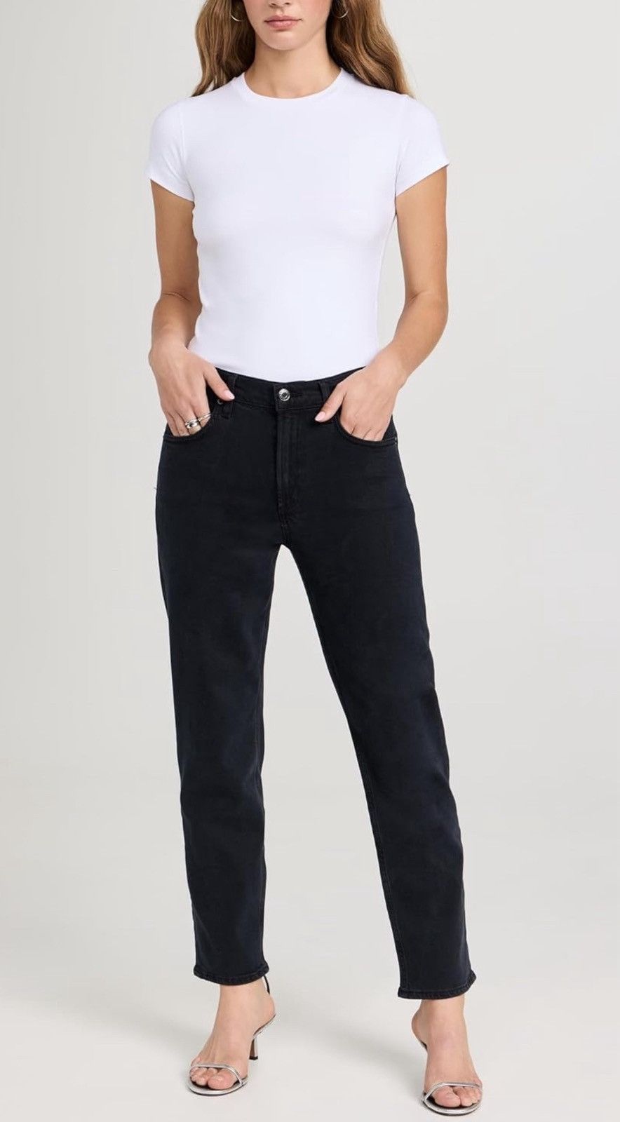 Agolde AGOLDE Kye Mid Rise Straight Crop Jeans SIZE 22 Size 22" - 1 Thumbnail