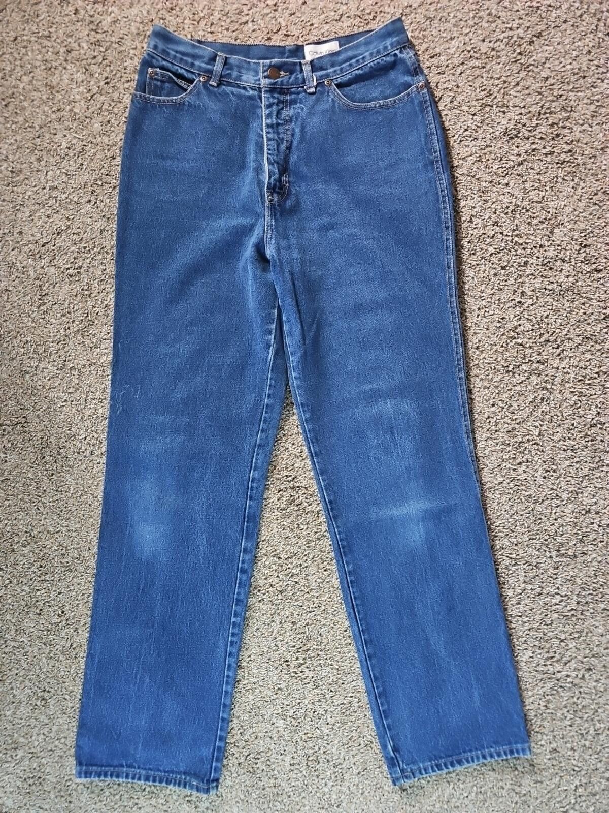 Calvin Klein Calvin Klein Sz 16 Straight Blue Jeans Size 38" / US 16 / IT 52 - 1 Thumbnail