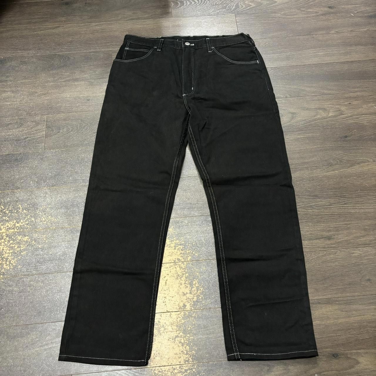 Wrangler Vintage Wrangler Black Off Stitch Jeans Made in USA 36x31 Size US 36 / EU 52 - 2 Thumbnail