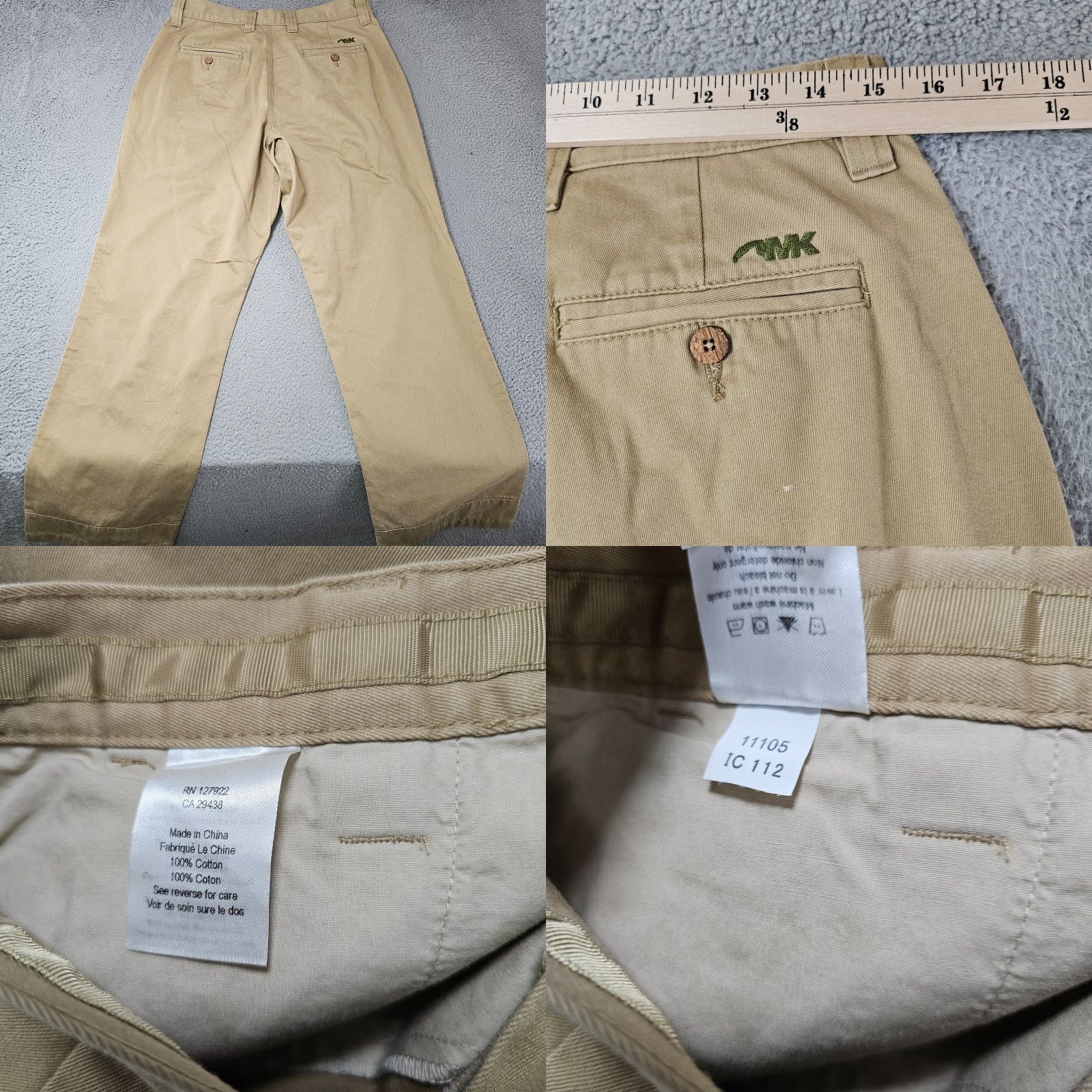 Mountain Khakis Mountain Khakis Pants Mens 30x31 Chino Flat Front Belt Loops Pockets Regular Cotton Brown | Work Casual Outdoor Size US 30 / EU 46 - 8 Thumbnail