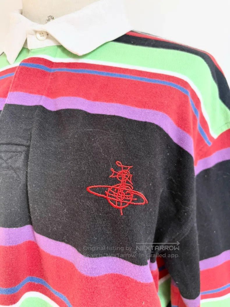 Vivienne Westwood Vivienne Westwood Colorful striped Saturn Polo neck sweate Size M / US 6-8 / IT 42-44 - 2 Thumbnail