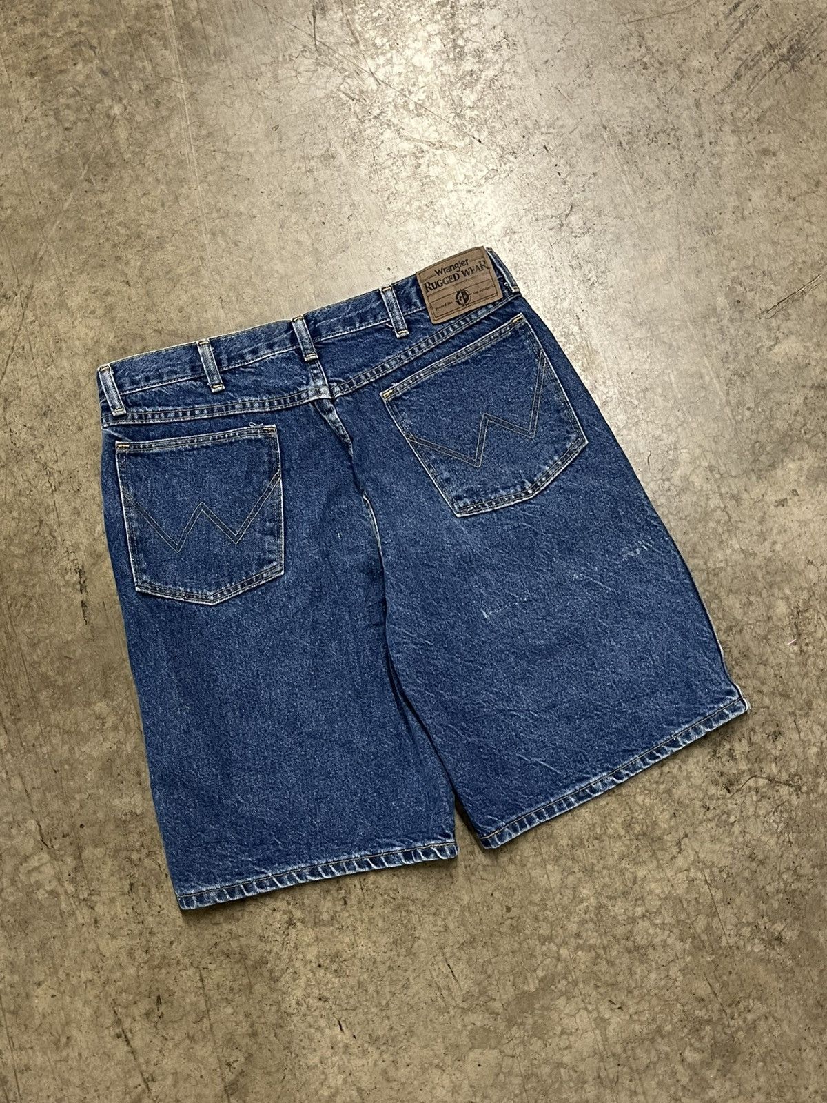 Vintage Jorts vintage wrangler baggy fit denim shorts summer hype Size US 32 / EU 48 - 4 Thumbnail