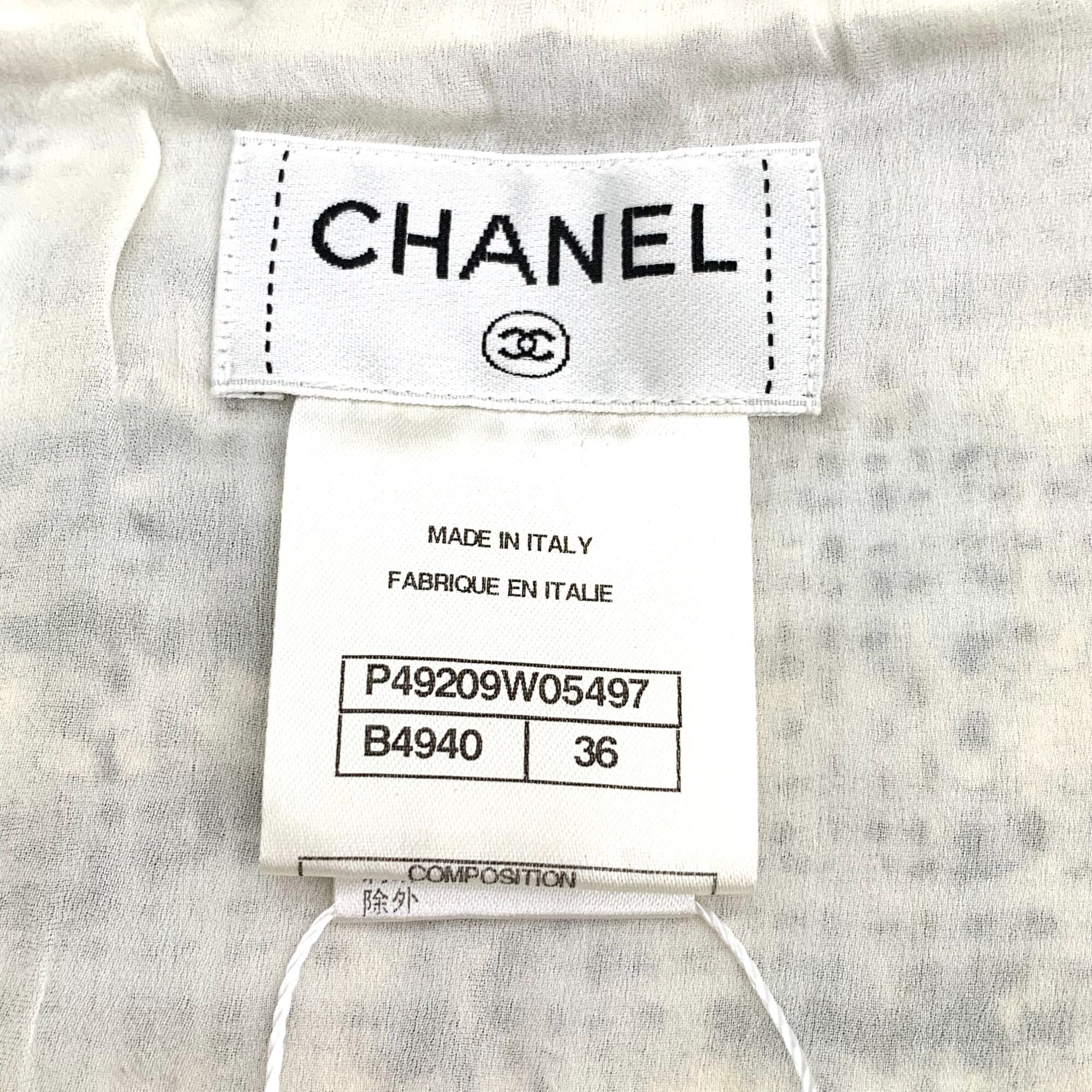 Chanel X14350 Chanel Multicolor Camellia Jacquard Bustier Top Size XS / US 0-2 / IT 36-38 - 6 Thumbnail