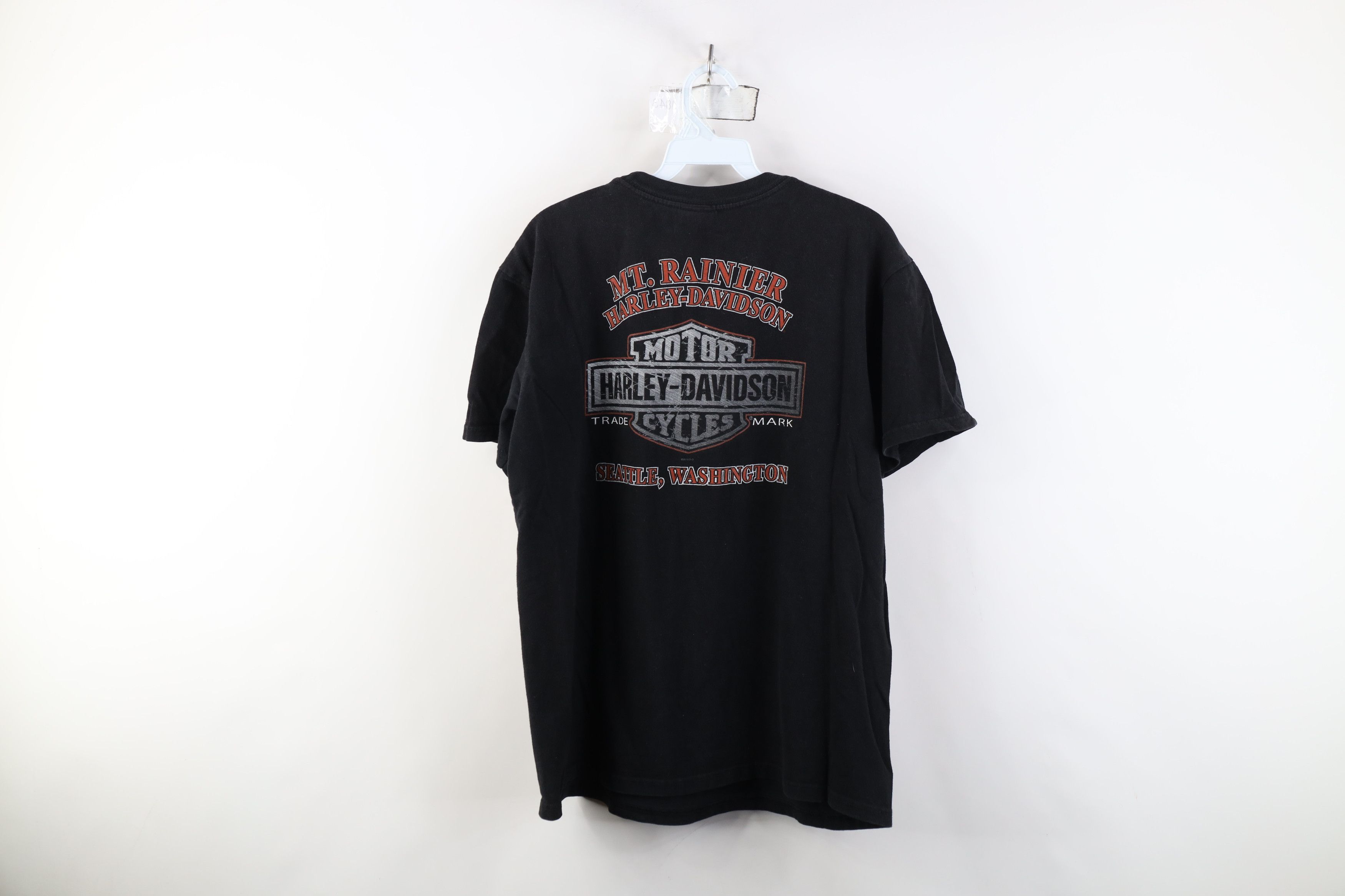 Harley Davidson Vintage Y2K Harley Davidson Hog Motorcycle T-Shirt Black Size US L / EU 52-54 / 3 - 14 Thumbnail