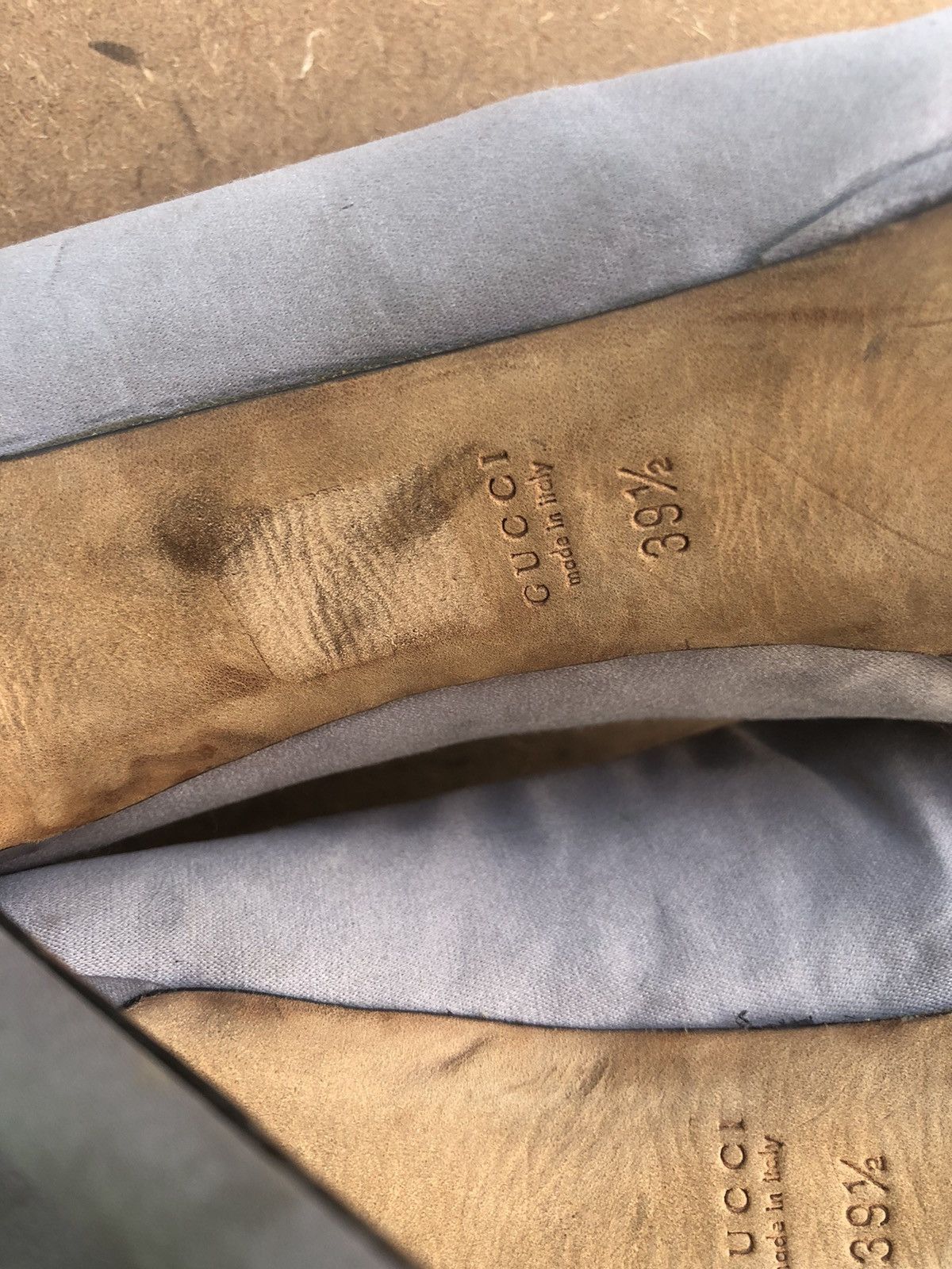 Gucci × Vintage Vintage GUCCI Grey Women’s Heels Size 39.5 Size US 9.5 / IT 39.5 - 11 Thumbnail