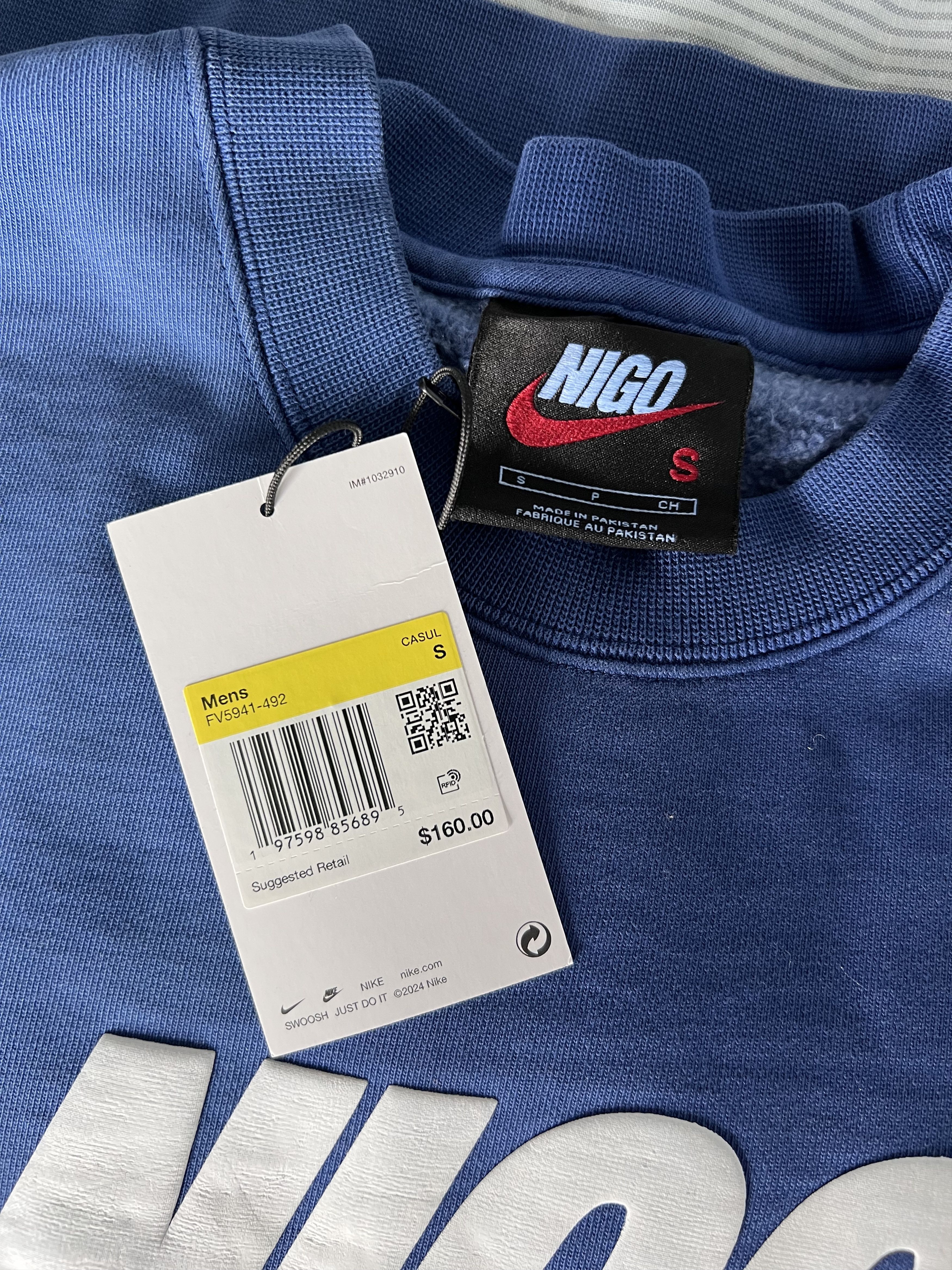 Nigo × Nike Nigo Nike Crewneck Sweatshirt in Navy Size US S / EU 44-46 / 1 - 6 Thumbnail