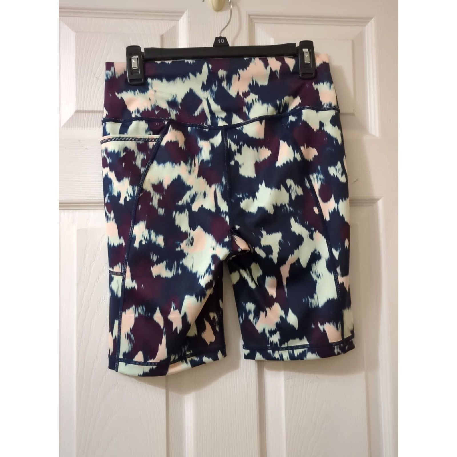 Sweaty Betty Sweaty Betty Womens Shorts Super Sculpt Side Pocket Biker Shorts Size 12 Multicolor Tie Dye Size 34" / US 12 / IT 48 - 4 Thumbnail