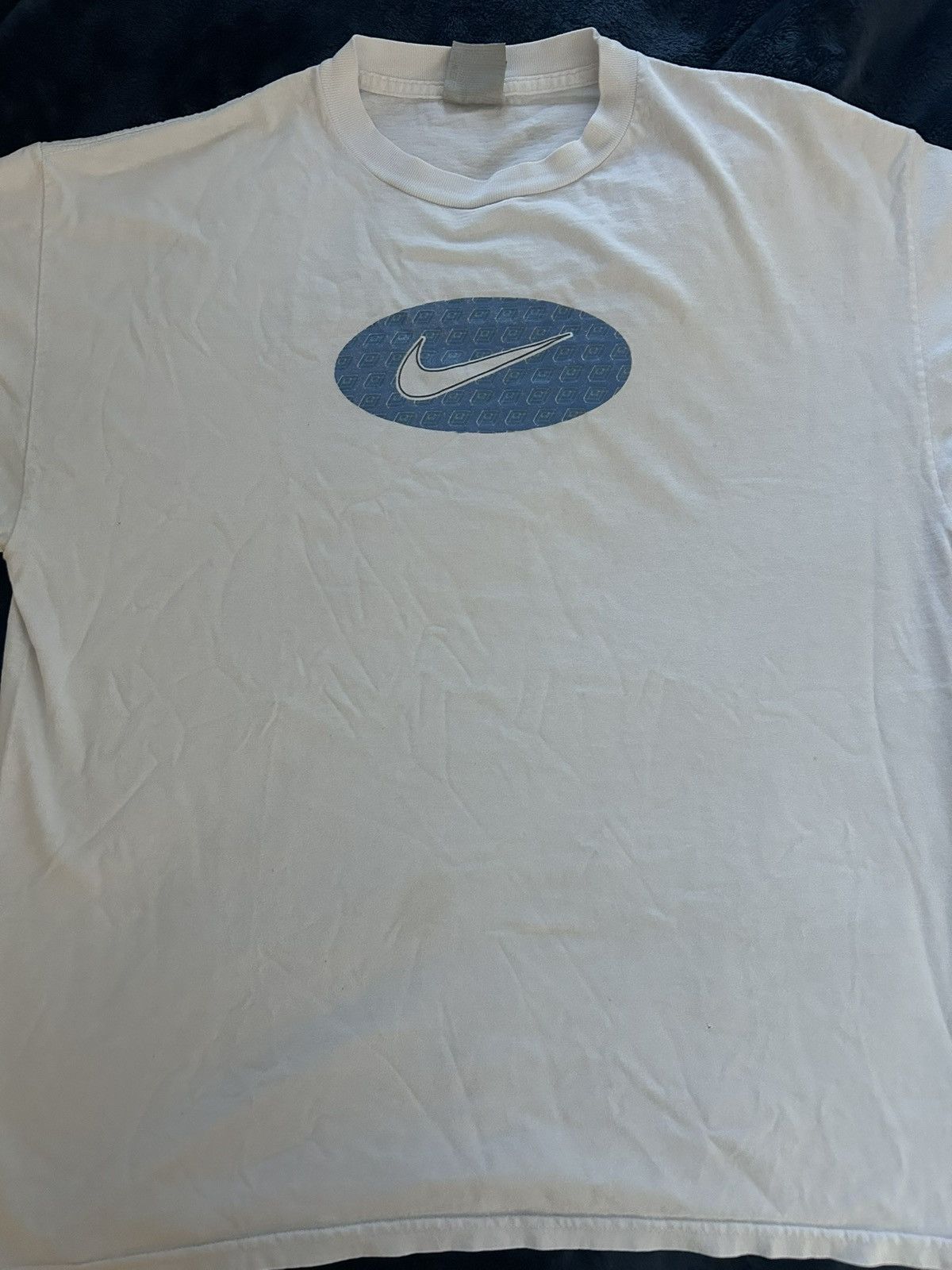 Nike × Vintage Vintage Nike Logo Tee White XL Size US XL / EU 56 / 4 - 2 Thumbnail