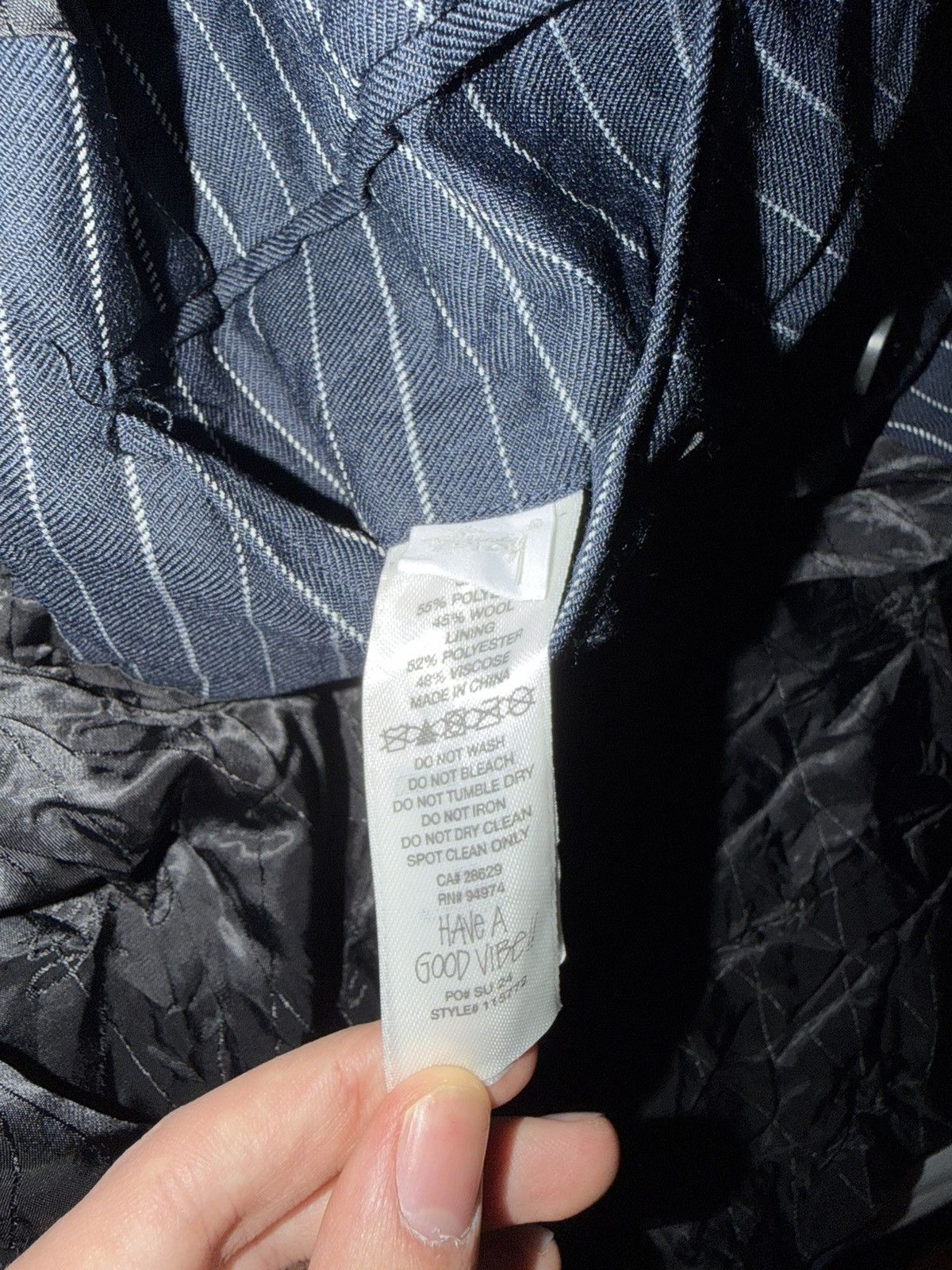 Stussy Stussy Pinstripe Blazer Size 48R - 6 Thumbnail