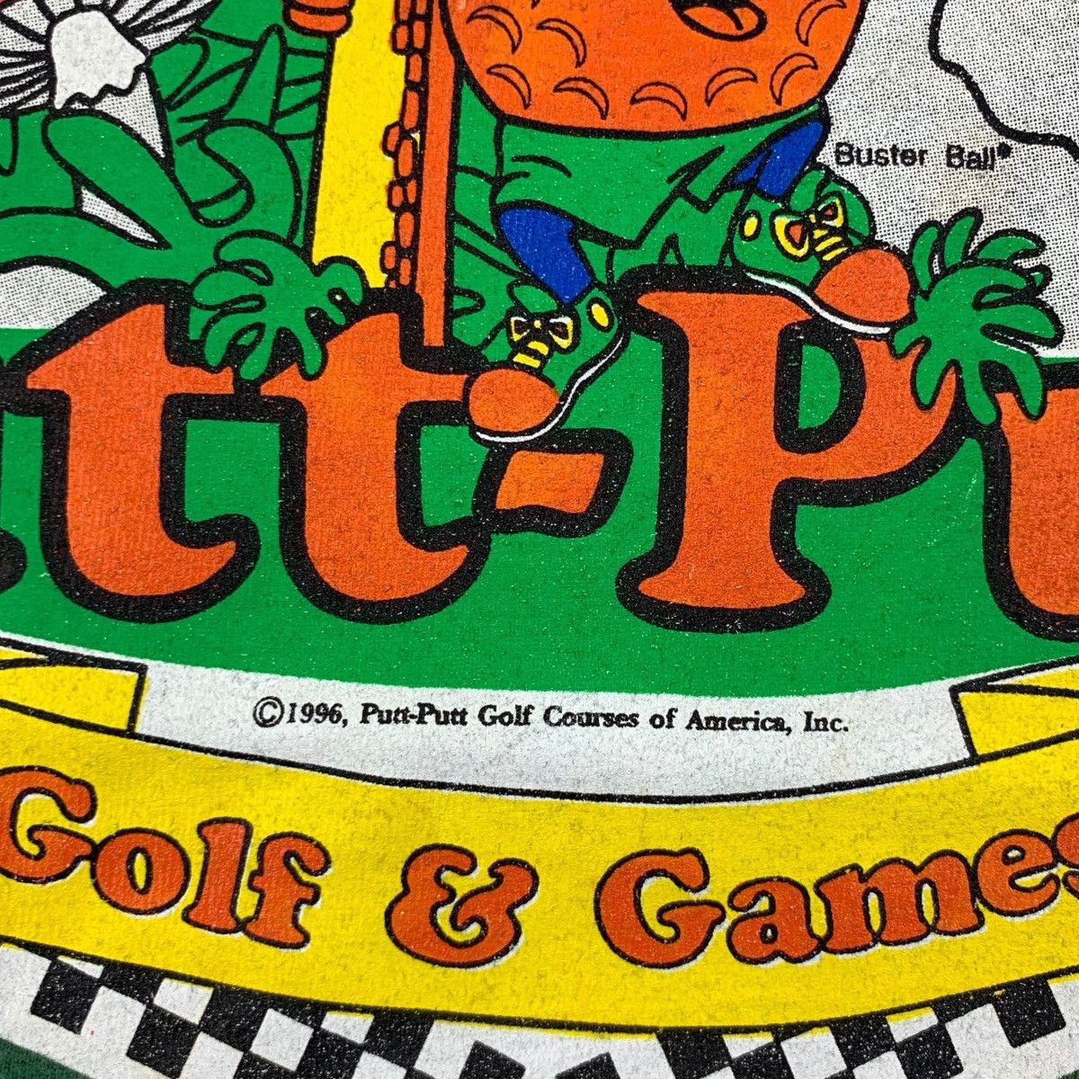 Hanes Vintage 1996 PUTT PUTT VIDEO GAMES Golf Courses Tee Shirt Size US S / EU 44-46 / 1 - 4 Thumbnail