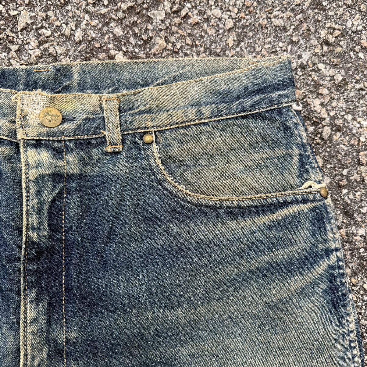Japanese Brand VINTAGE FIESTA FADED RUSTY RIPPED DENIM JEAN PANTS W34 Size US 34 / EU 50 - 9 Thumbnail