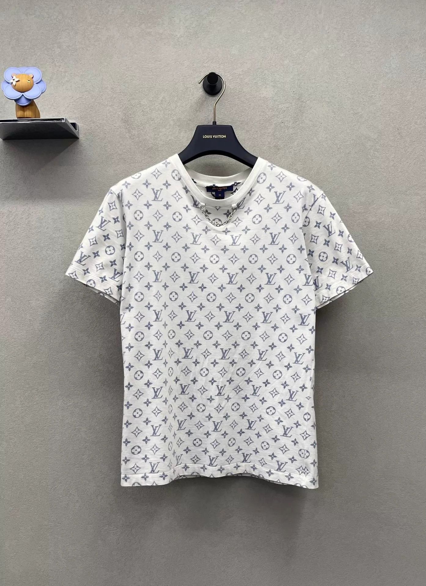 Louis Vuitton White Short-Sleeve Patterned T-Shirt Size US M / EU 48-50 / 2 - 1 Thumbnail