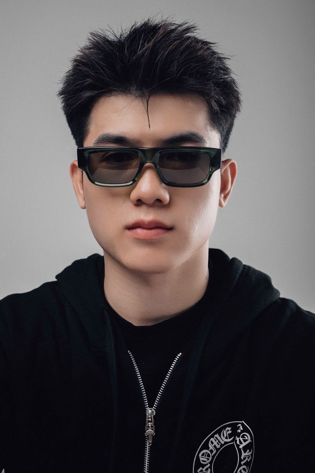 Chrome Hearts CHROME HEARTS GIRTH QUAKE DARK OLIVE SUNGLASSES Size ONE SIZE - 9 Thumbnail