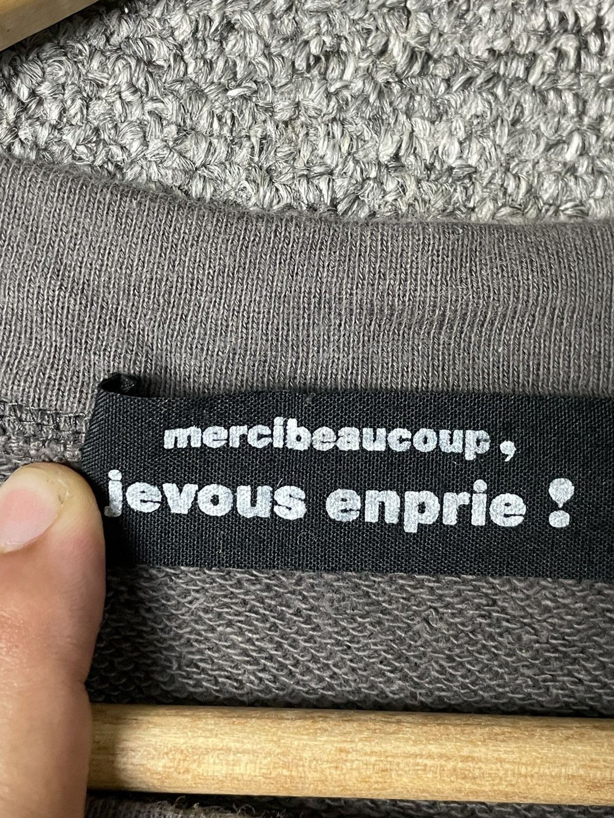 Issey Miyake Mercibeaucop Jevous Enprie Sweatshirt (63) Size US S / EU 44-46 / 1 - 7 Thumbnail