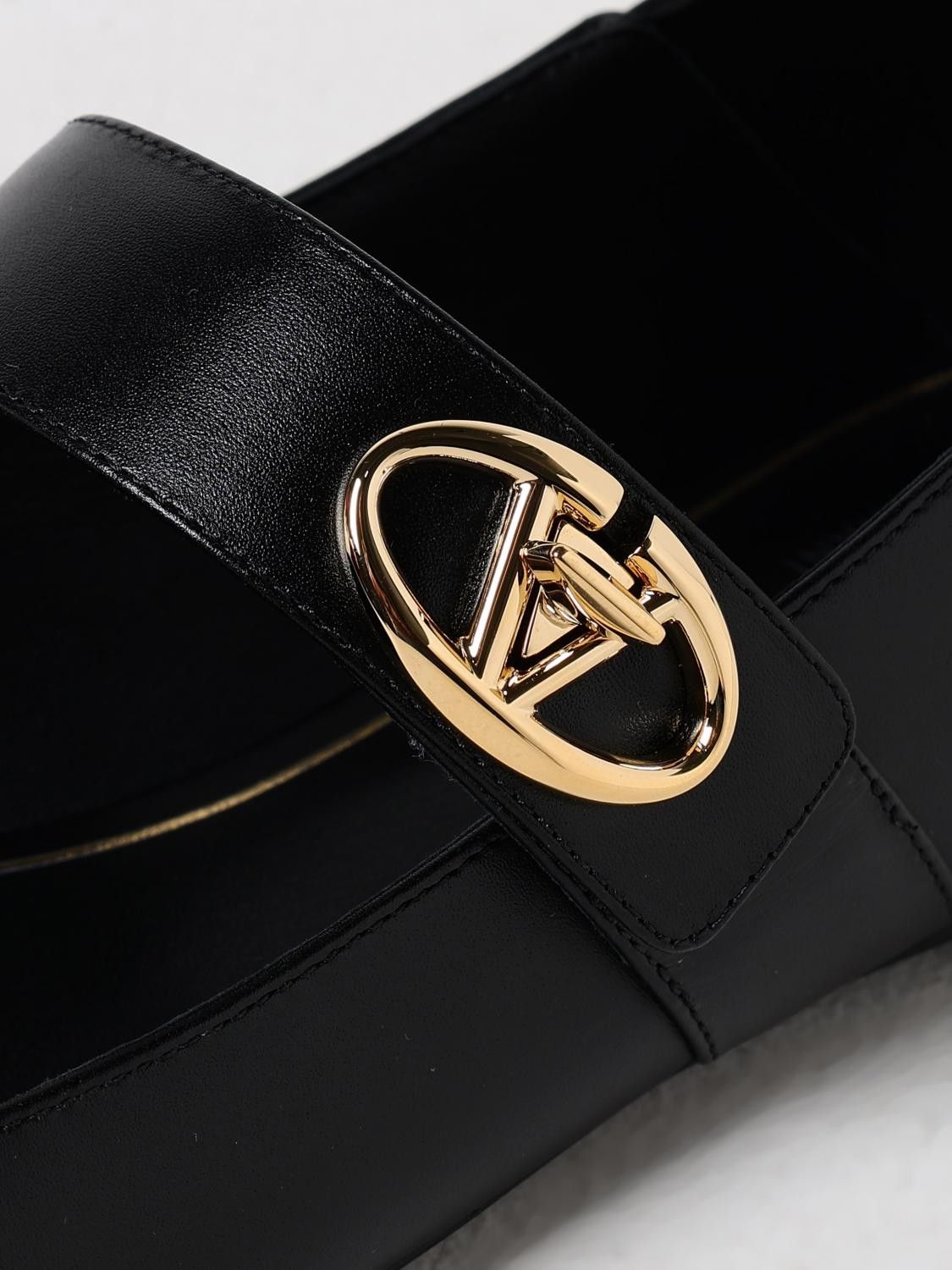 Valentino o1s22i1n0924 Vlogo Locker Mary-Jane Shoes in Black Size US 9 / IT 39 - 4 Thumbnail